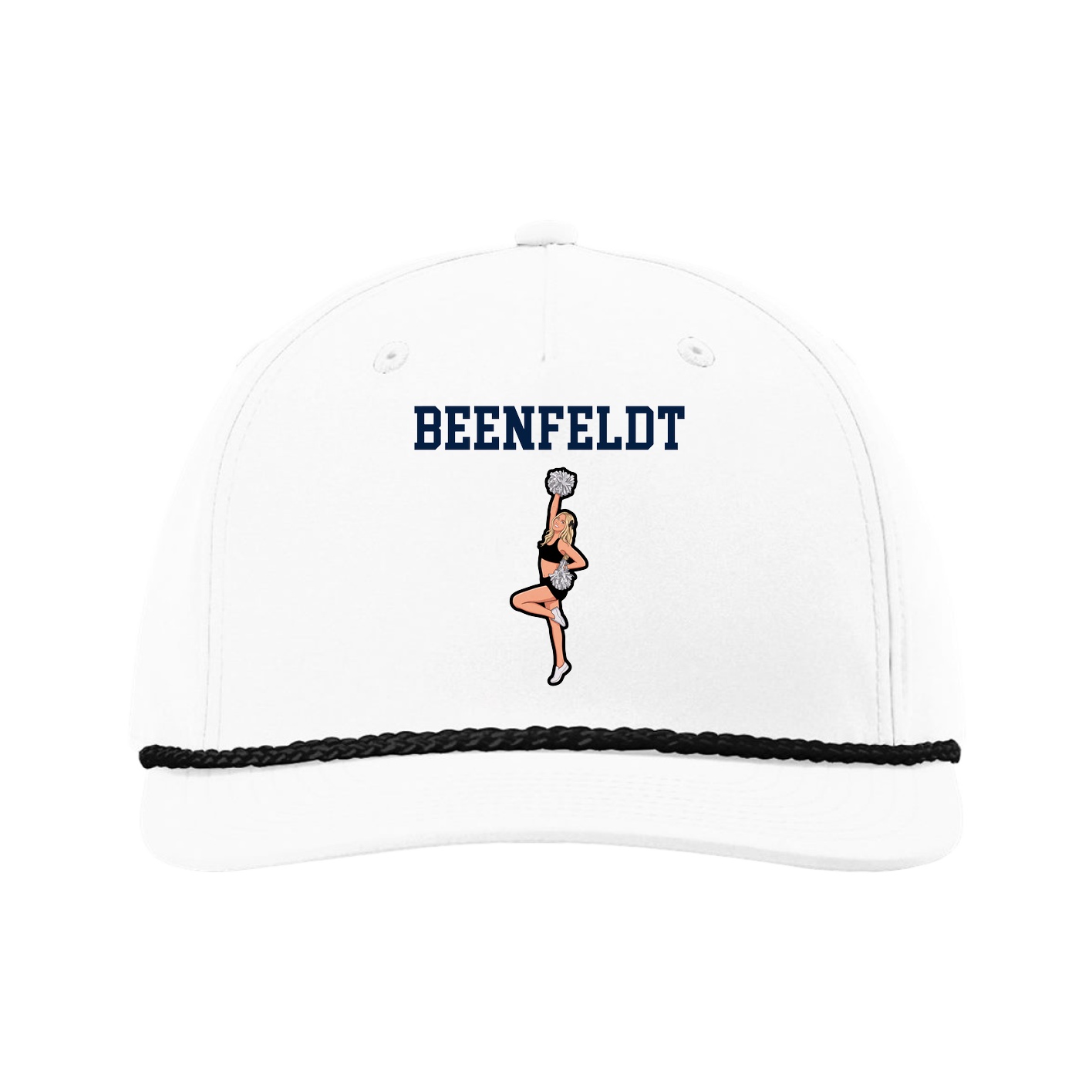 Five-Panel Classic Rope Cap — Shirsey in White