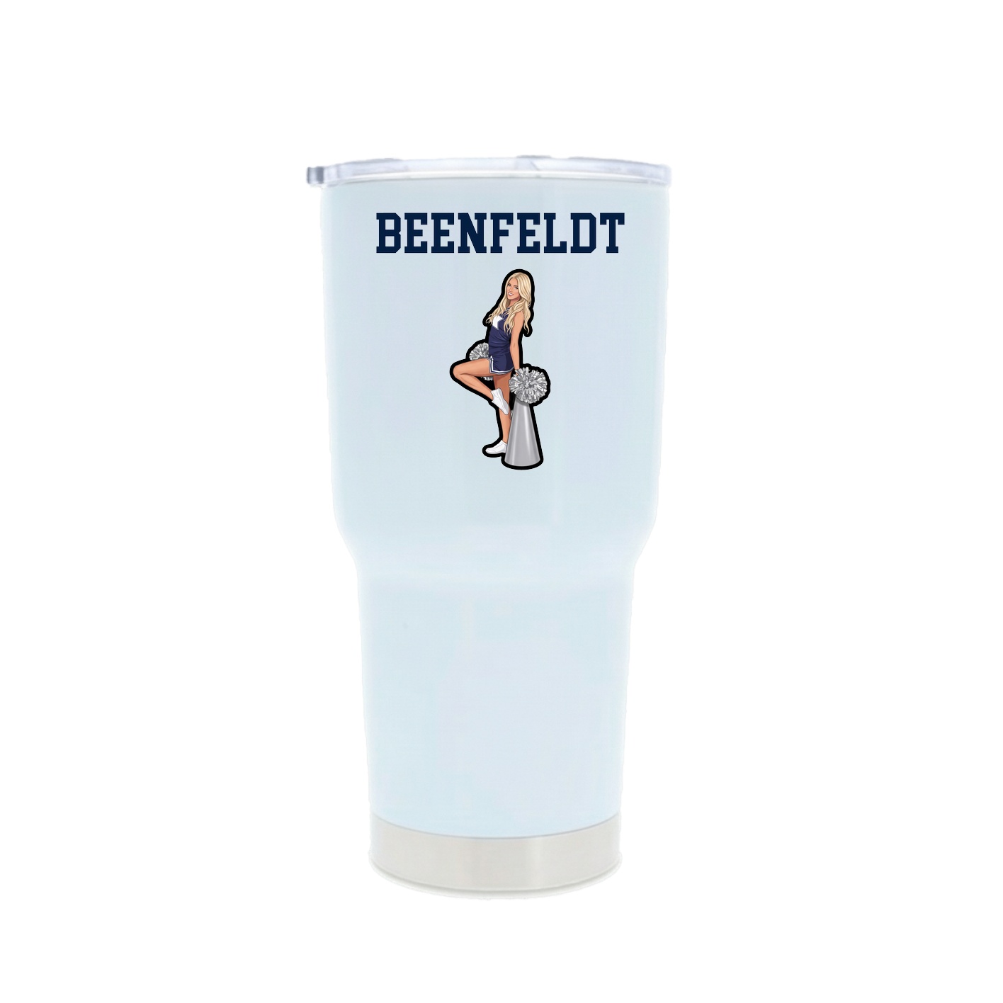 30oz Stainless Steel Tumbler — Shirsey in White