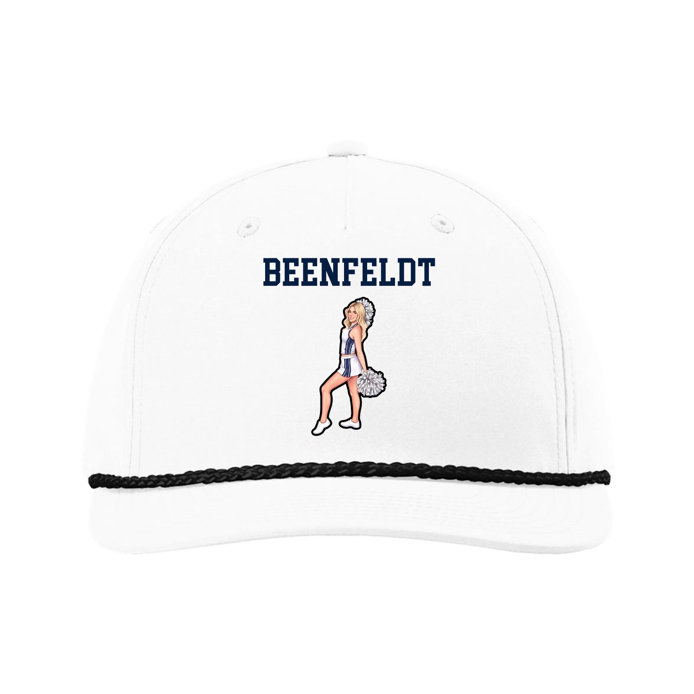 Five-Panel Classic Rope Cap — Shirsey in White