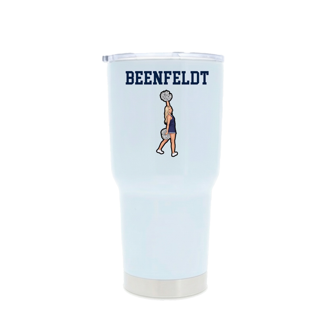 30oz Stainless Steel Tumbler — Shirsey in White