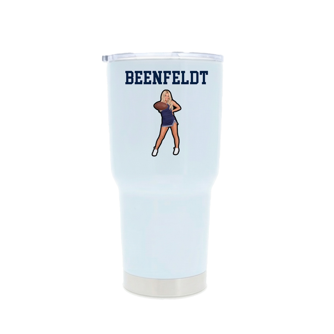 30oz Stainless Steel Tumbler — Shirsey in White