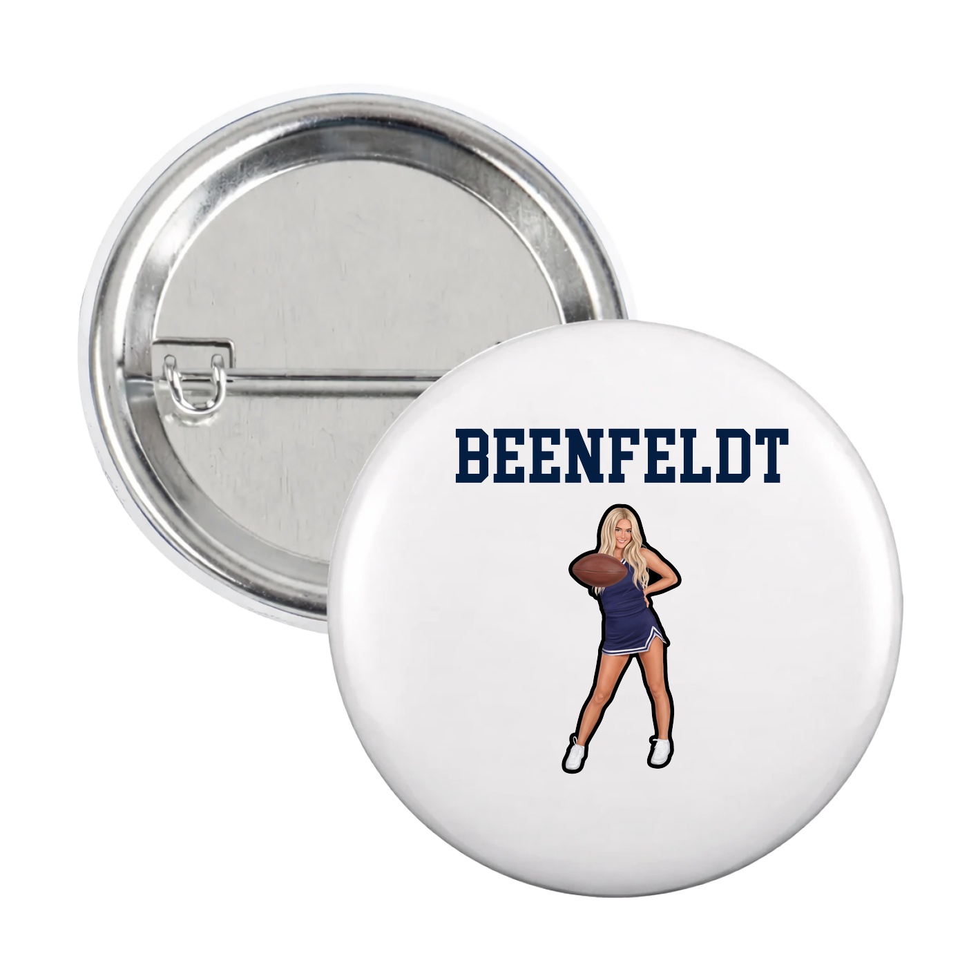 Game Day Button — Shirsey in White