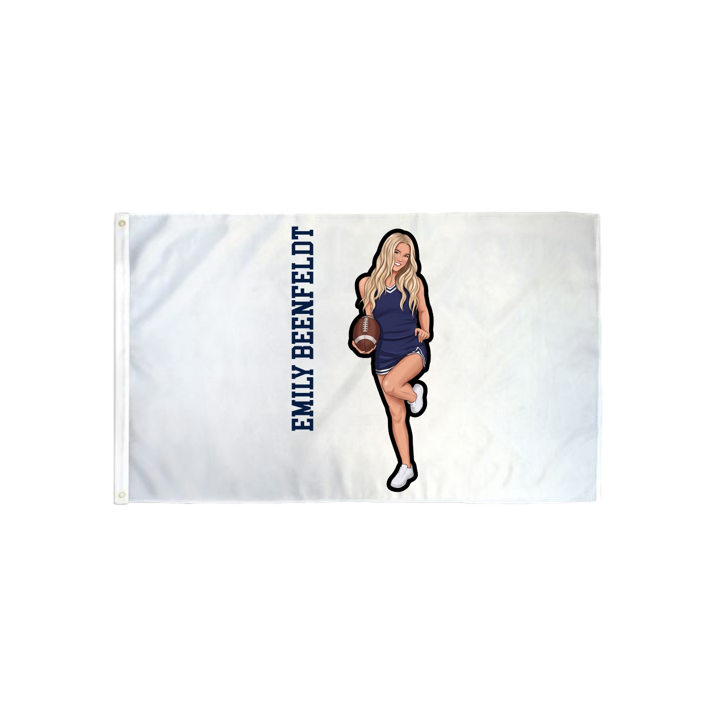 3x5 Flag — Name Vertical in Classic