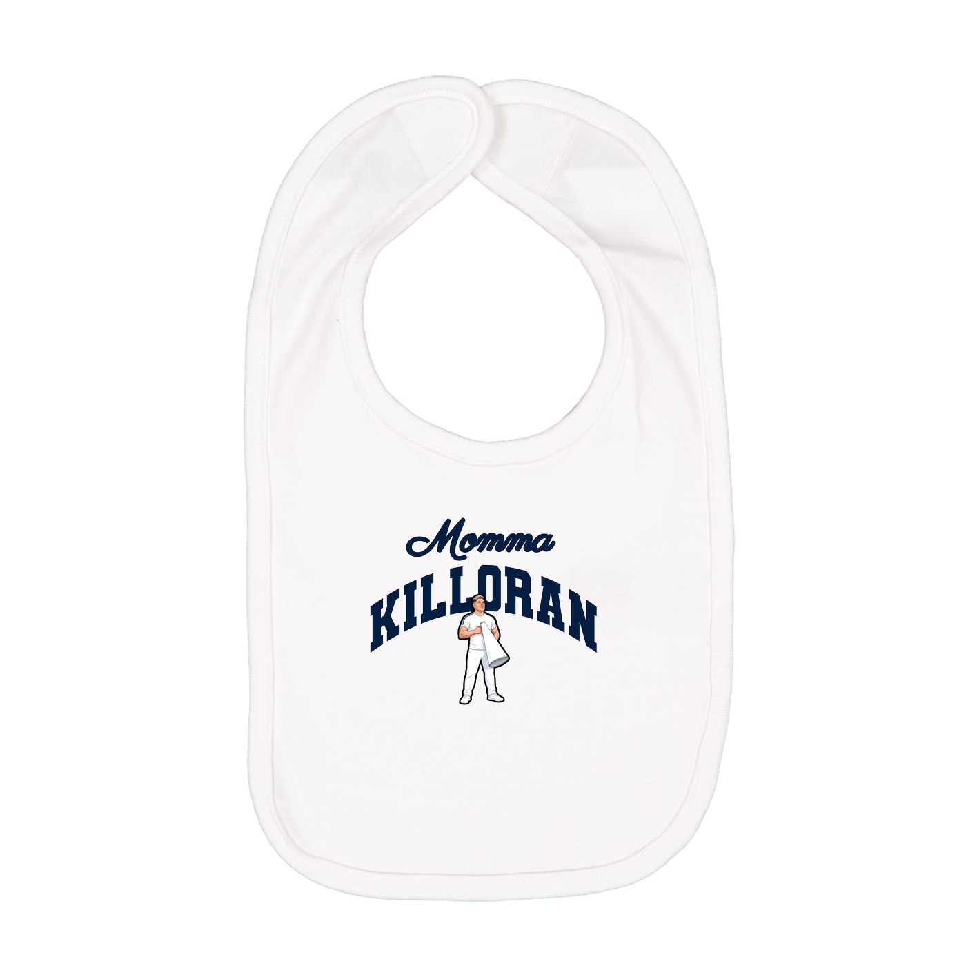 Infant Bib — Mothers Day Arch in White