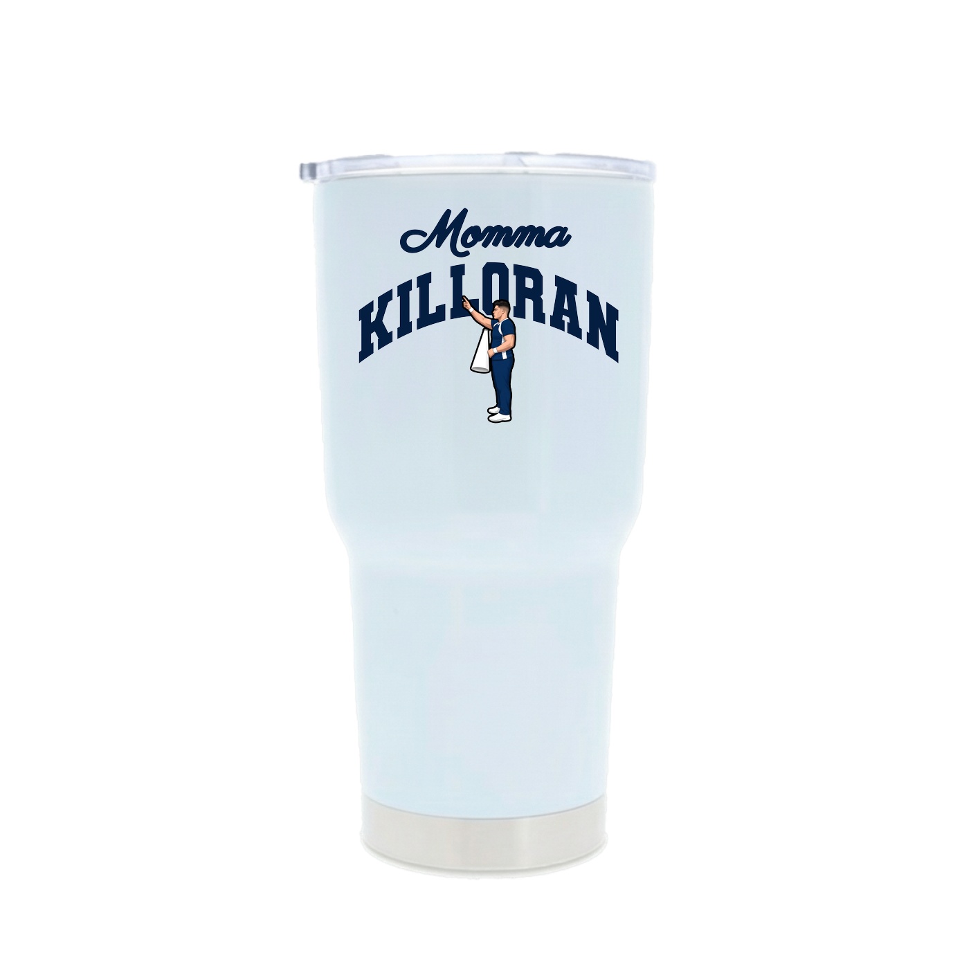 30oz Stainless Steel Tumbler — Mothers Day Arch in White
