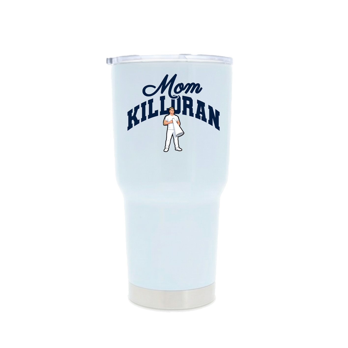 30oz Stainless Steel Tumbler — Mothers Day Arch in White