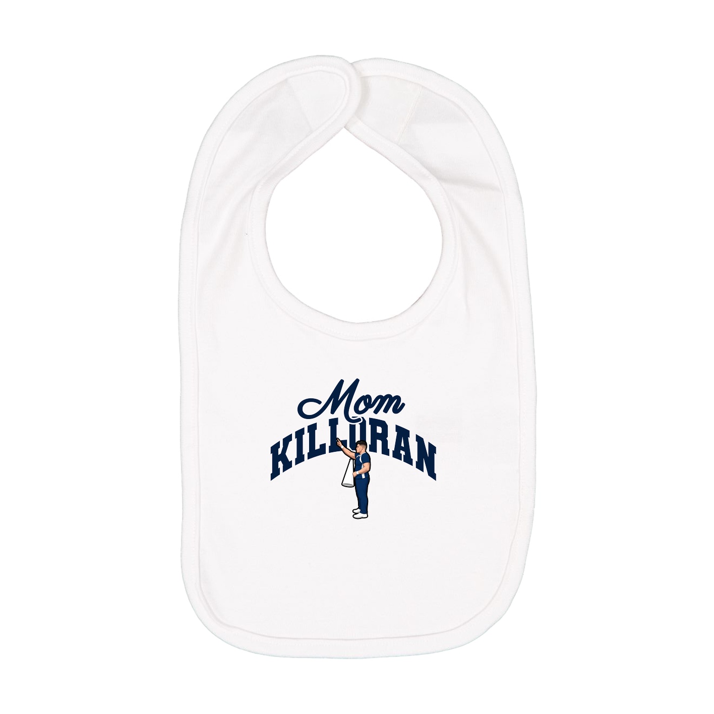 Infant Bib — Mothers Day Arch in White