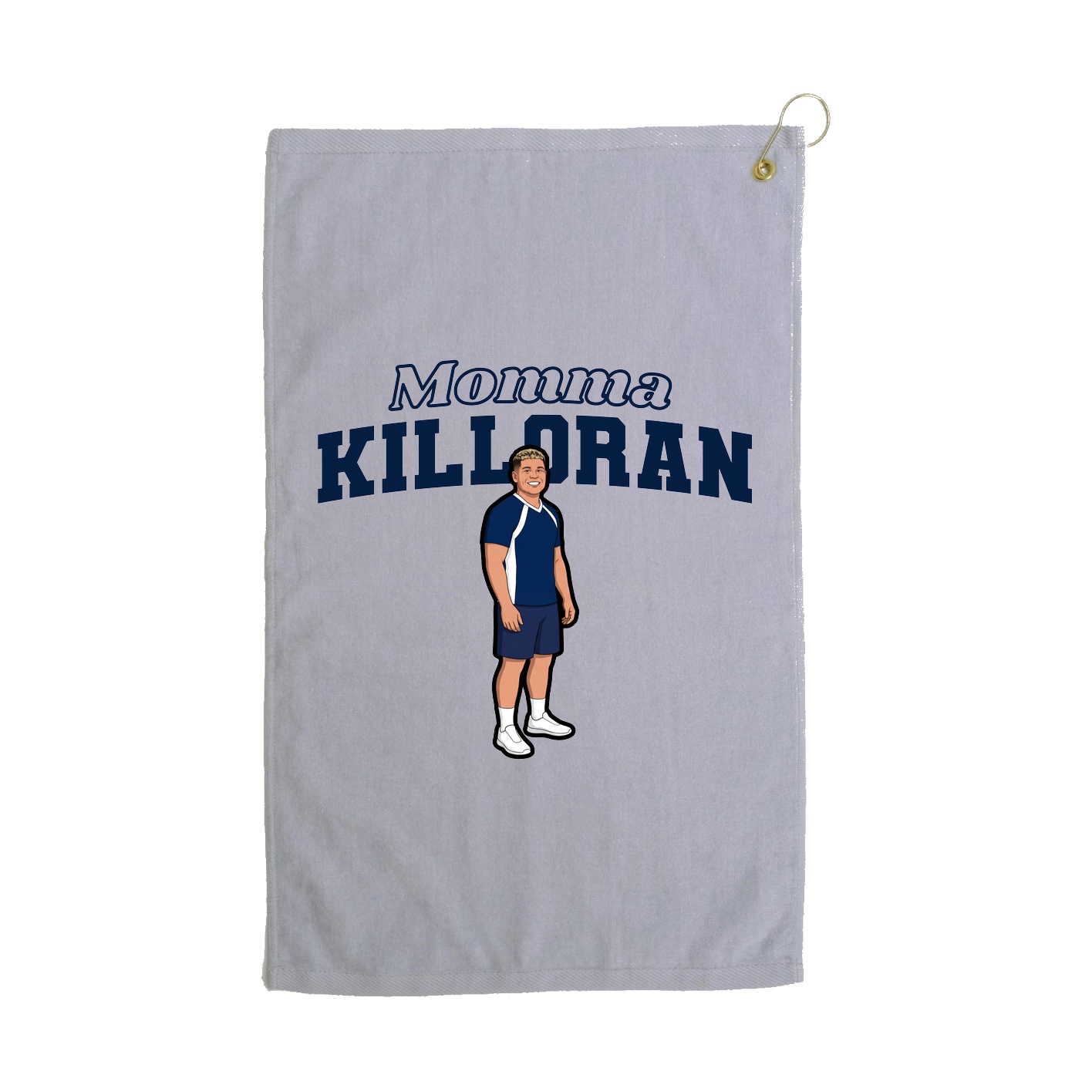 Golf Towel — Mothers Day Block in Grey