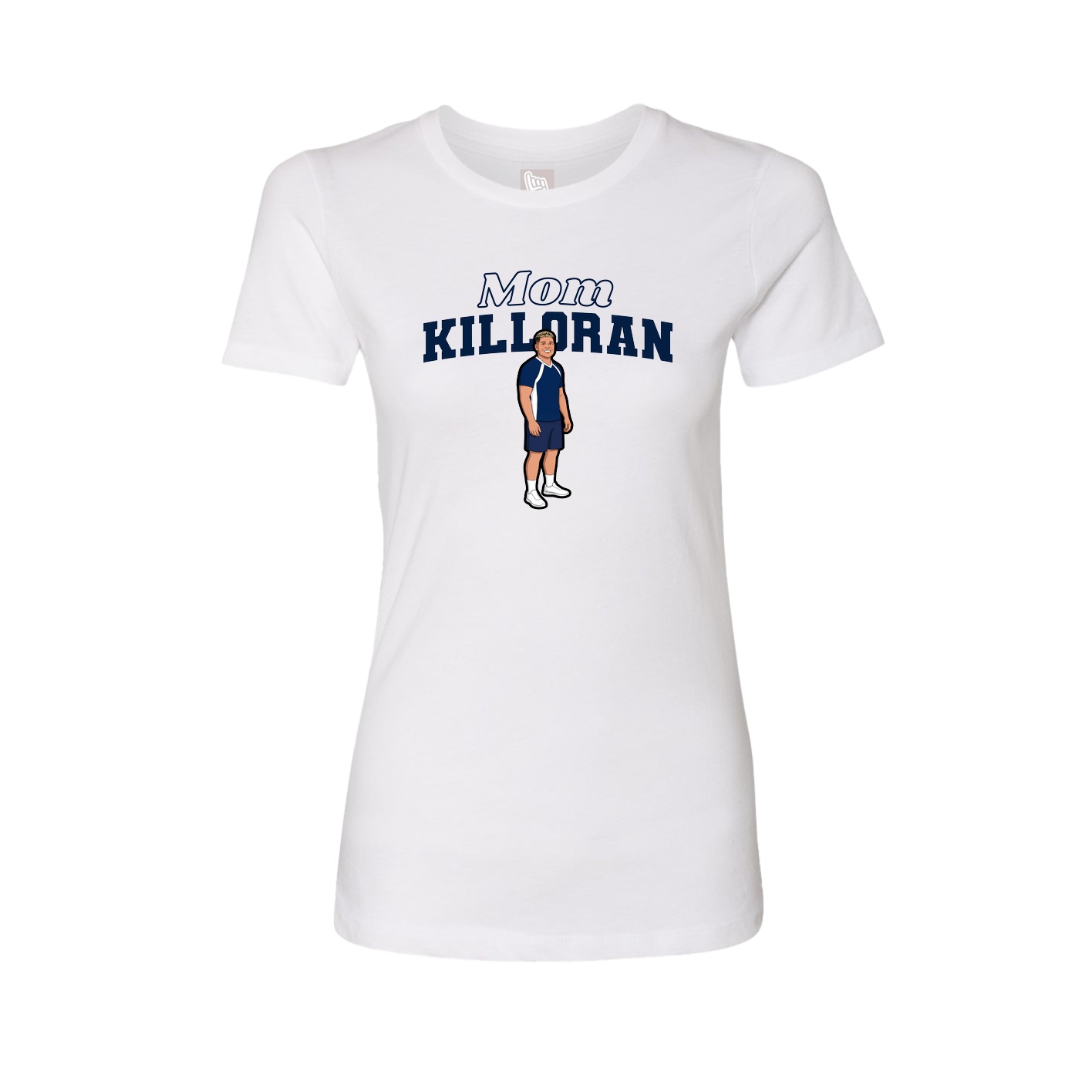 Womens Tee — Mothers Day Block in White