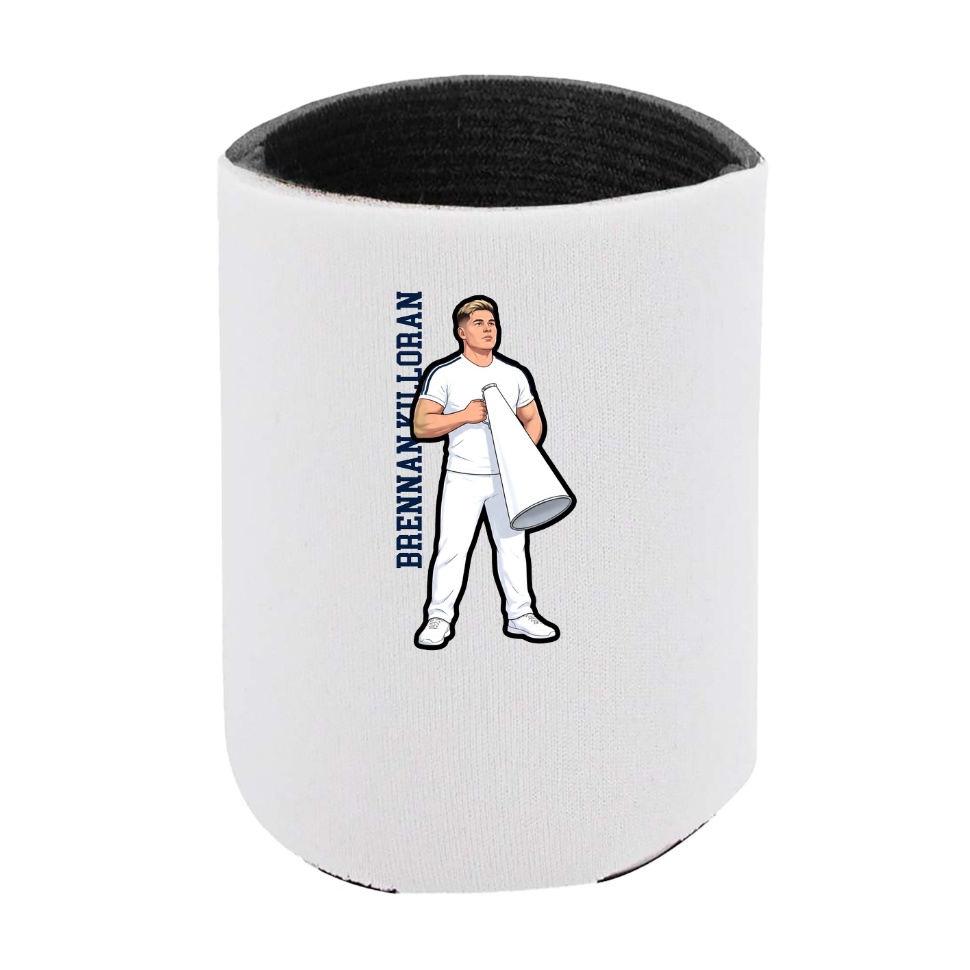 Can Holder — Name Vertical in White