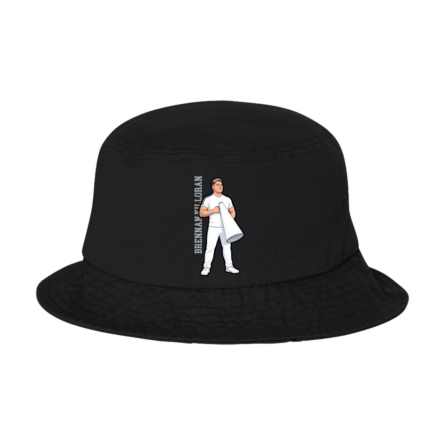 Bucket Cap — Name Vertical in Black