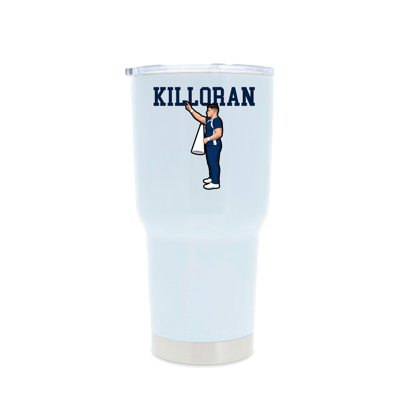 30oz Stainless Steel Tumbler — Shirsey in White