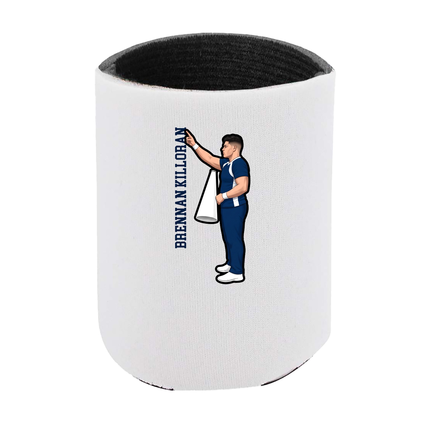 Can Holder — Name Vertical in White