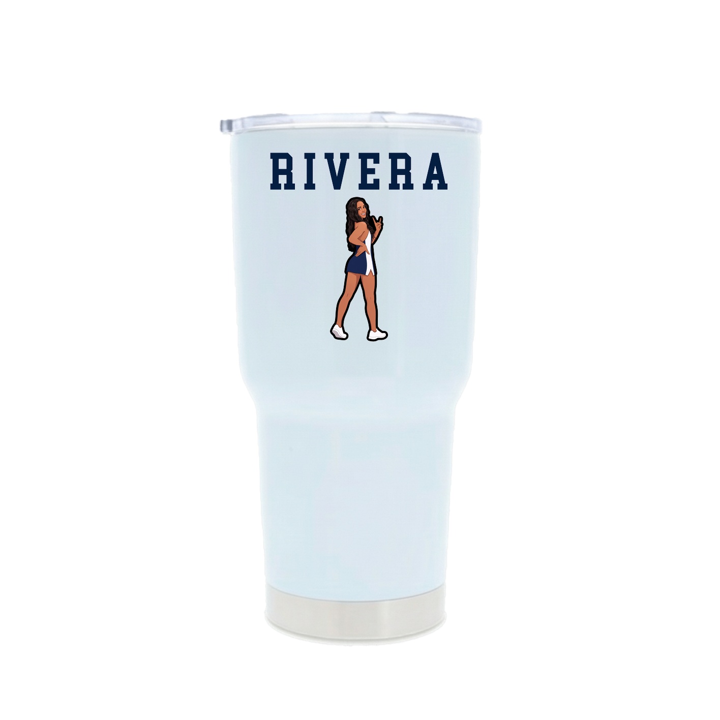 30oz Stainless Steel Tumbler — Shirsey in White