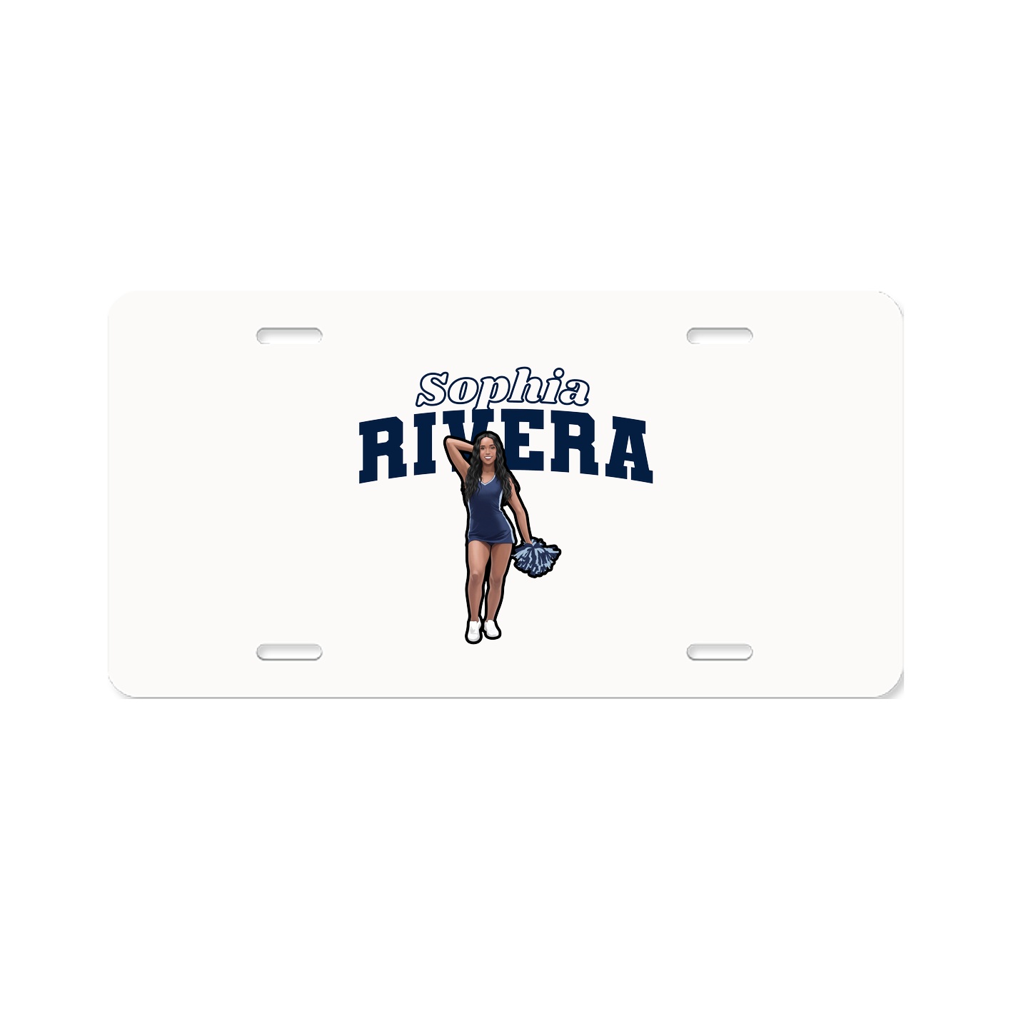 License Plate — Name Arch in Classic