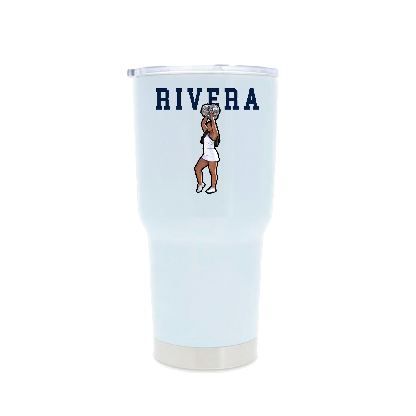 30oz Stainless Steel Tumbler — Shirsey in White
