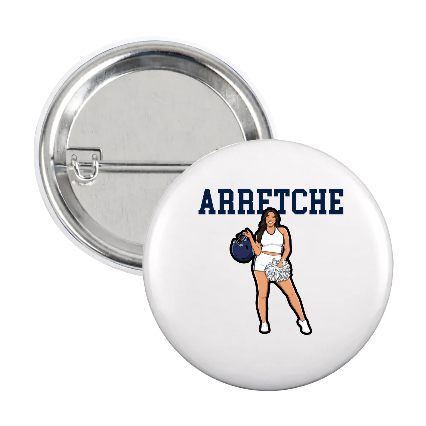 Game Day Button — Shirsey in White