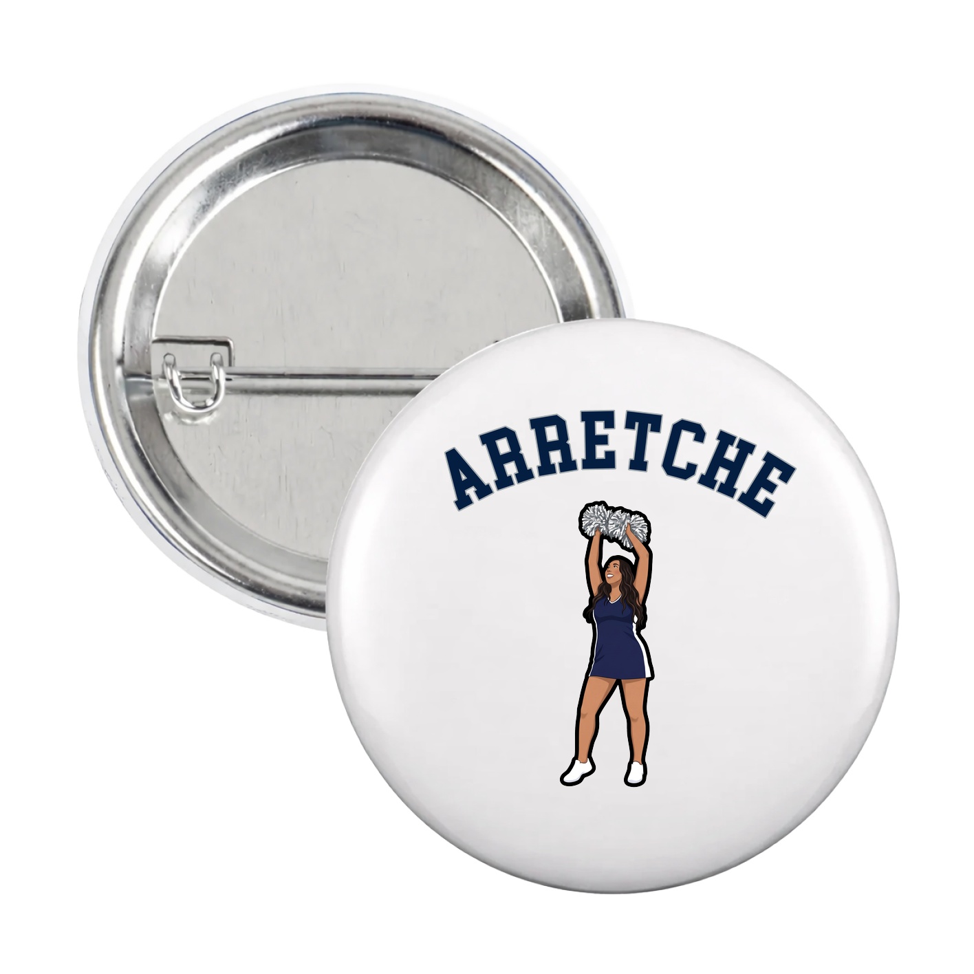 Game Day Button — Shirsey Arch in White