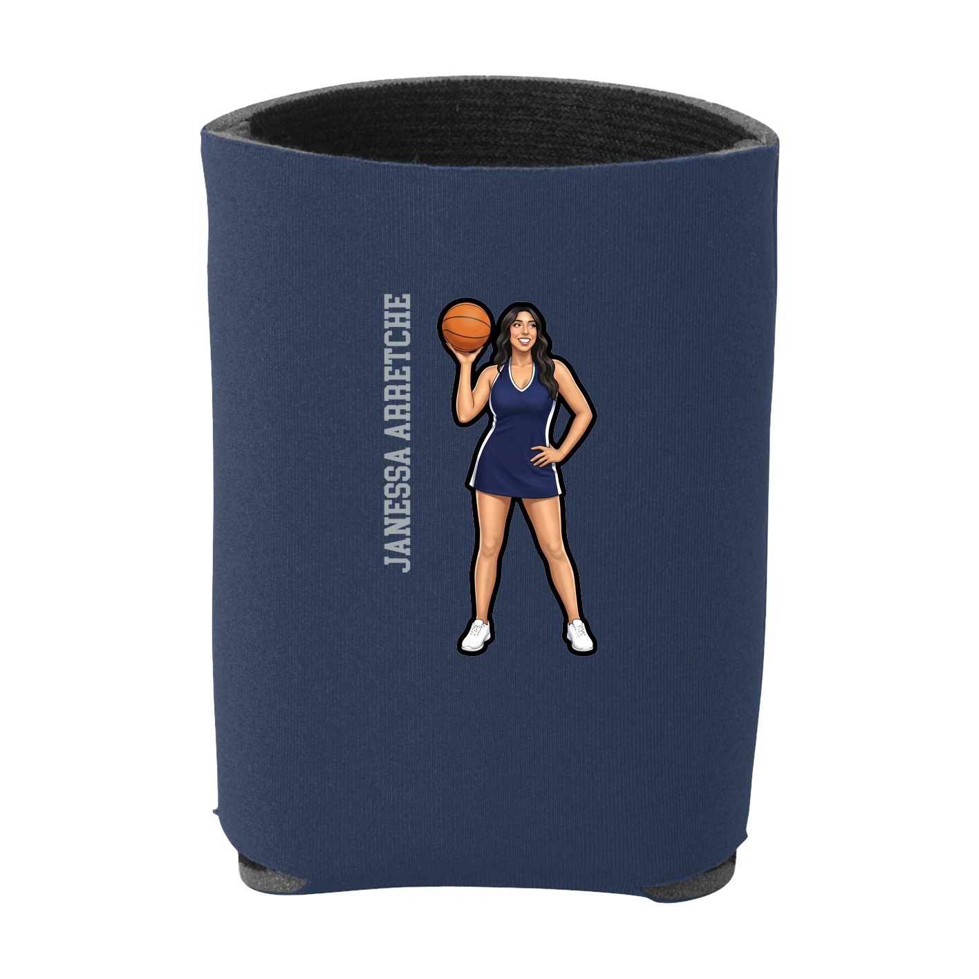 Can Holder — Name Vertical in Navy