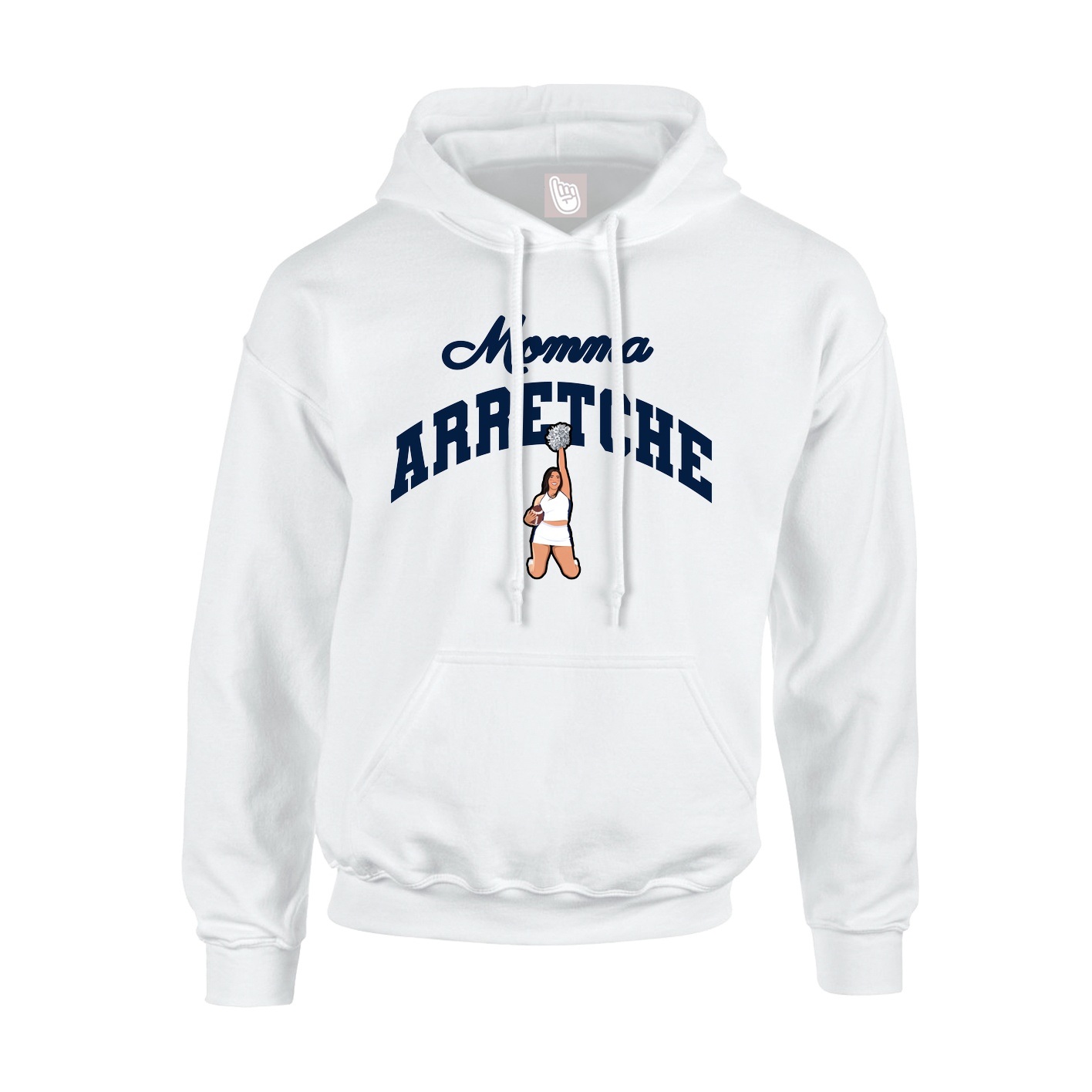 Hoodie — Mothers Day Arch in White