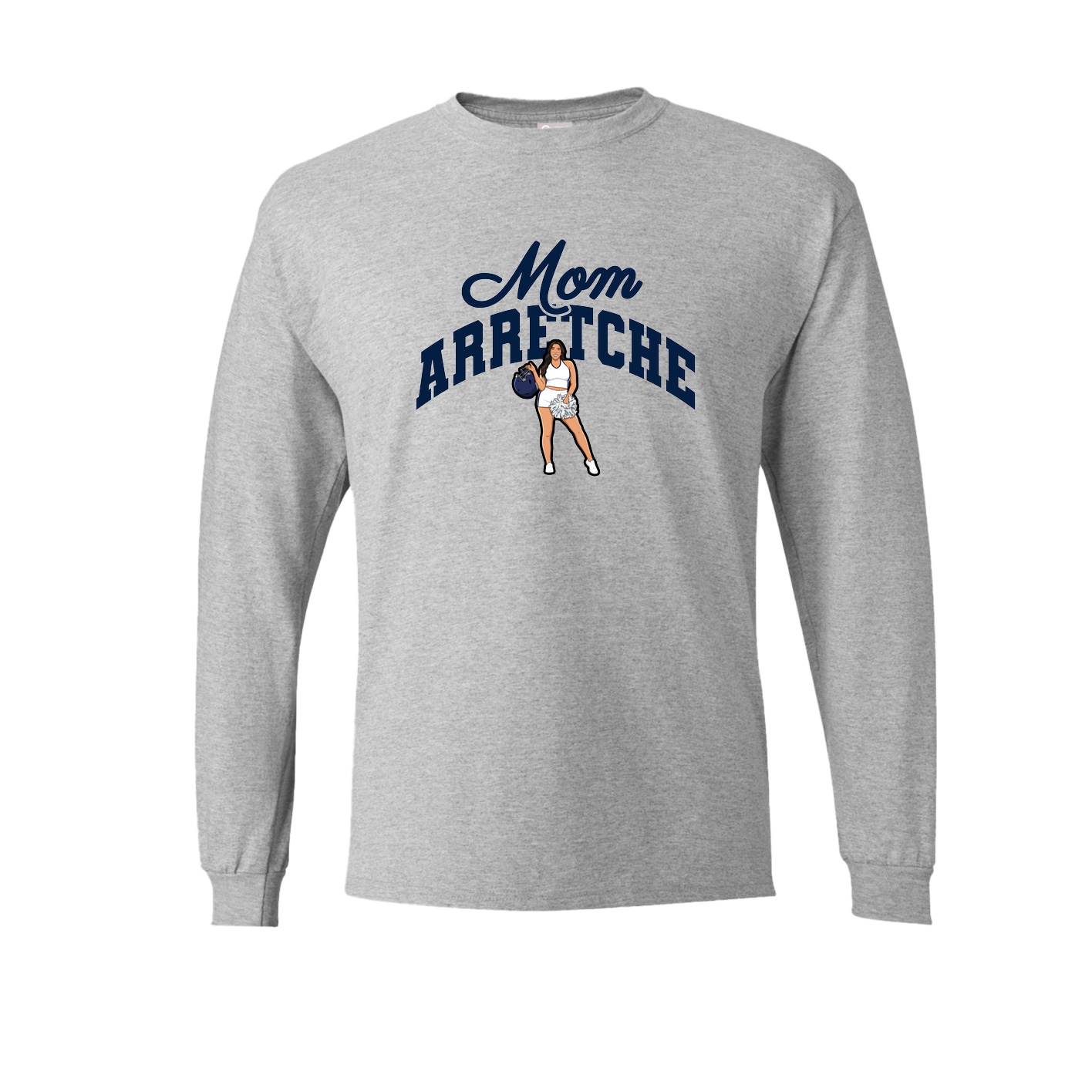 Long Sleeve Tee — Mothers Day Arch in Grey