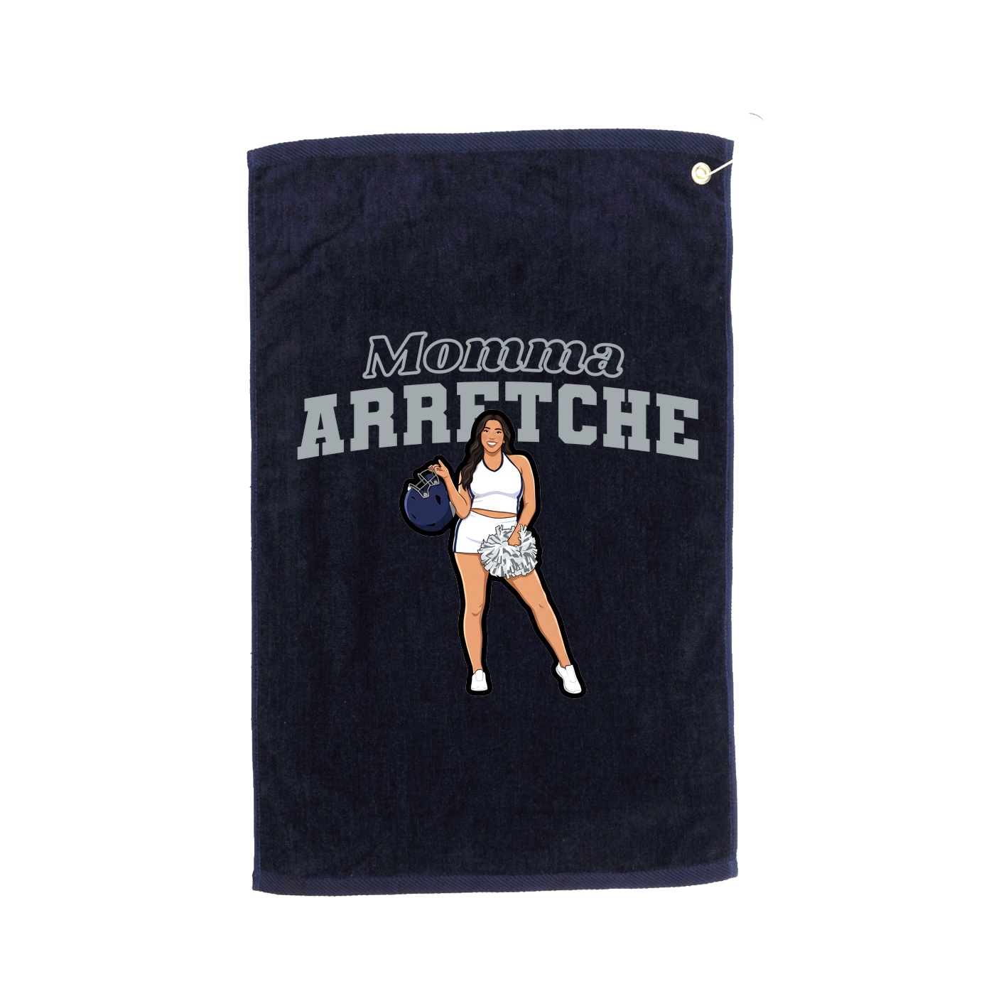 Golf Towel — Mothers Day Block in Navy