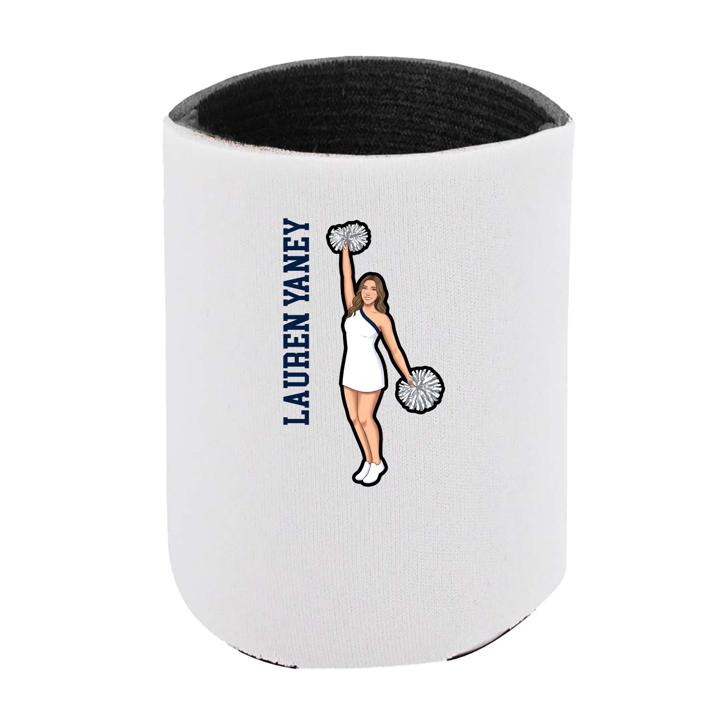 Can Holder — Name Vertical in White