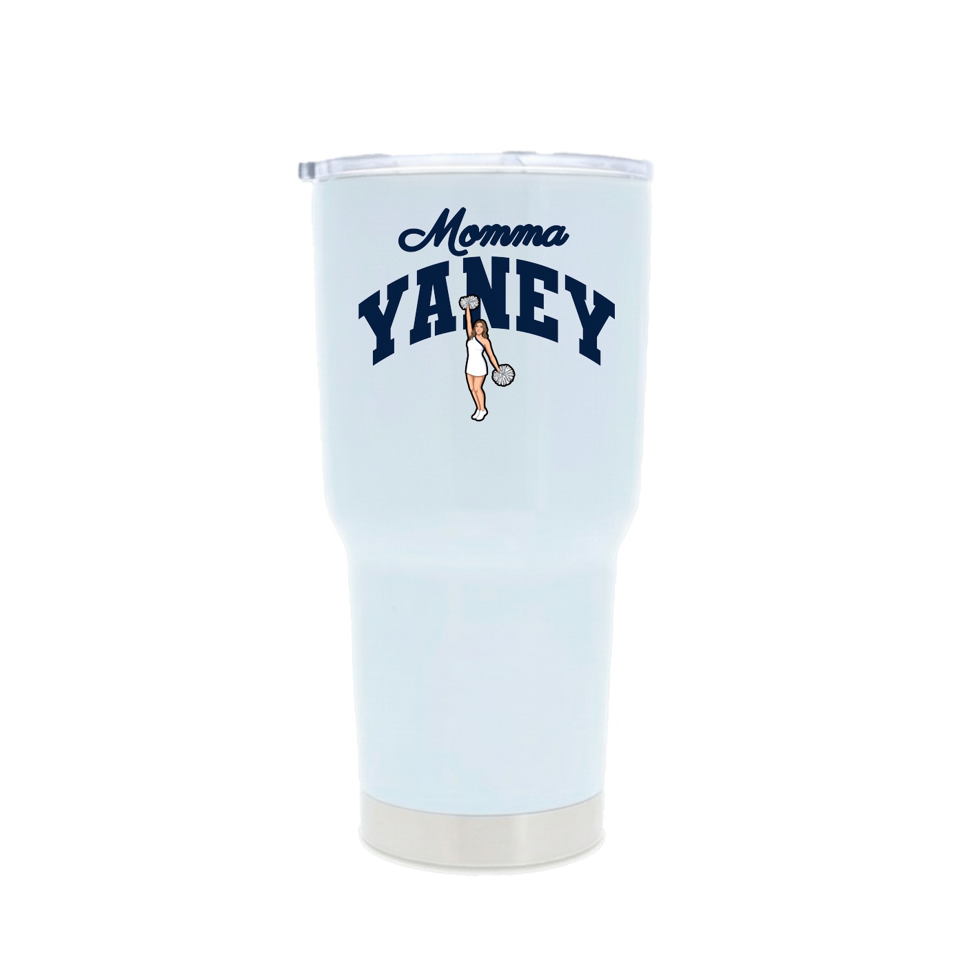 30oz Stainless Steel Tumbler — Mothers Day Arch in White