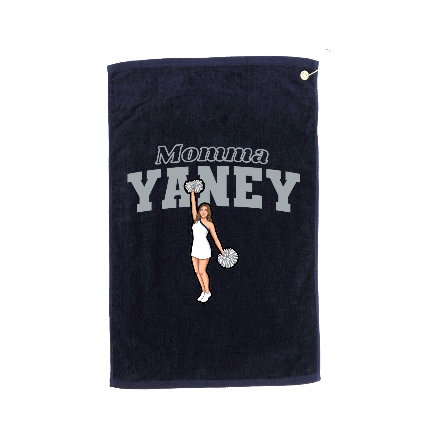 Golf Towel — Mothers Day Block in Navy