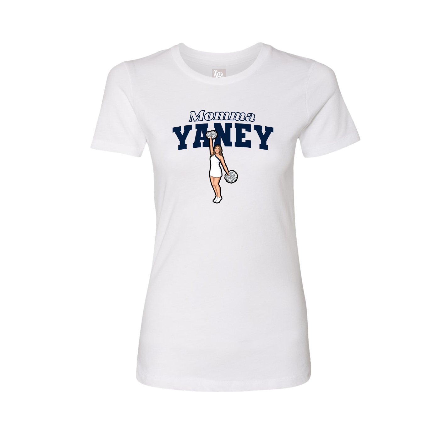 Womens Tee — Mothers Day Block in White