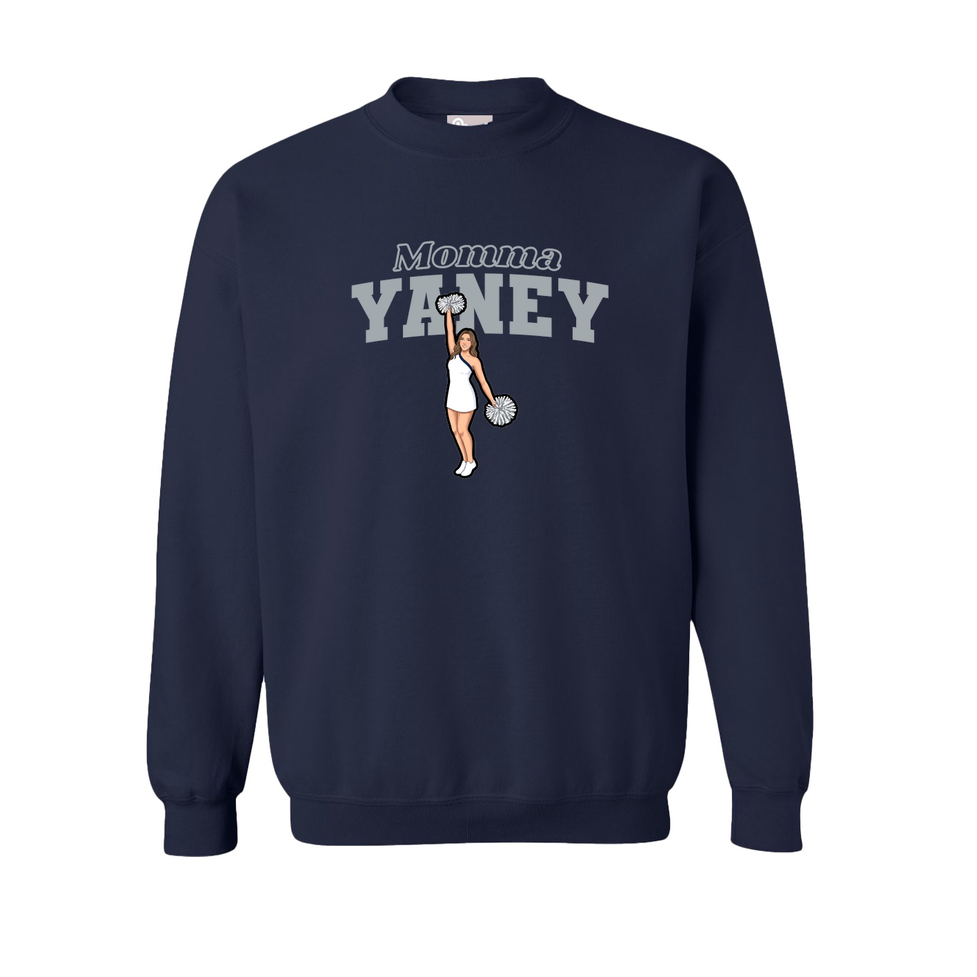 Fleece Crew — Mothers Day Block in Navy