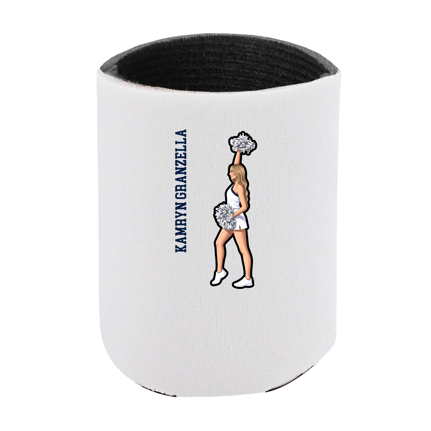 Can Holder — Name Vertical in White