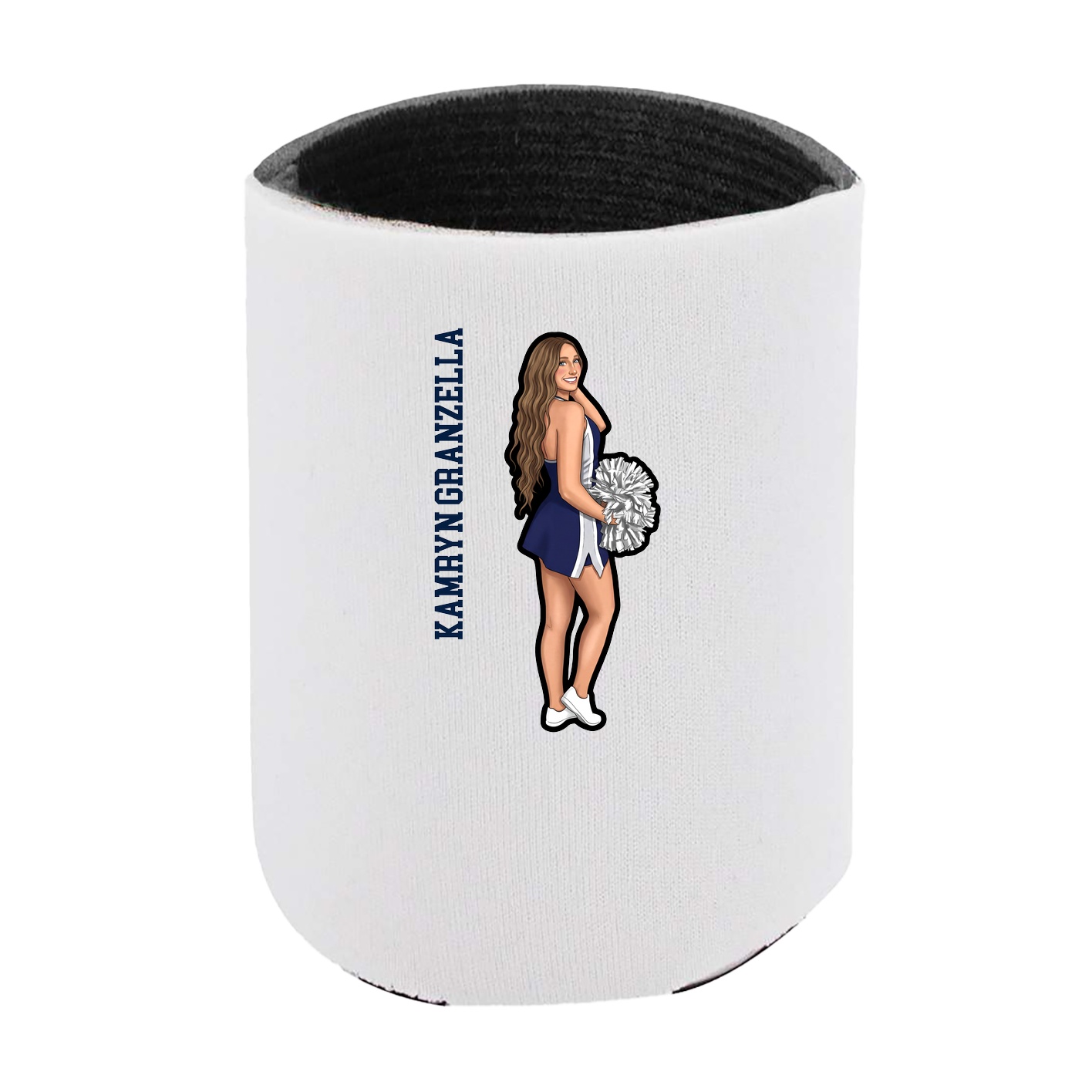 Can Holder — Name Vertical in White