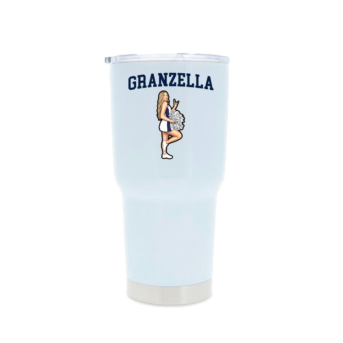 30oz Stainless Steel Tumbler — Shirsey in White
