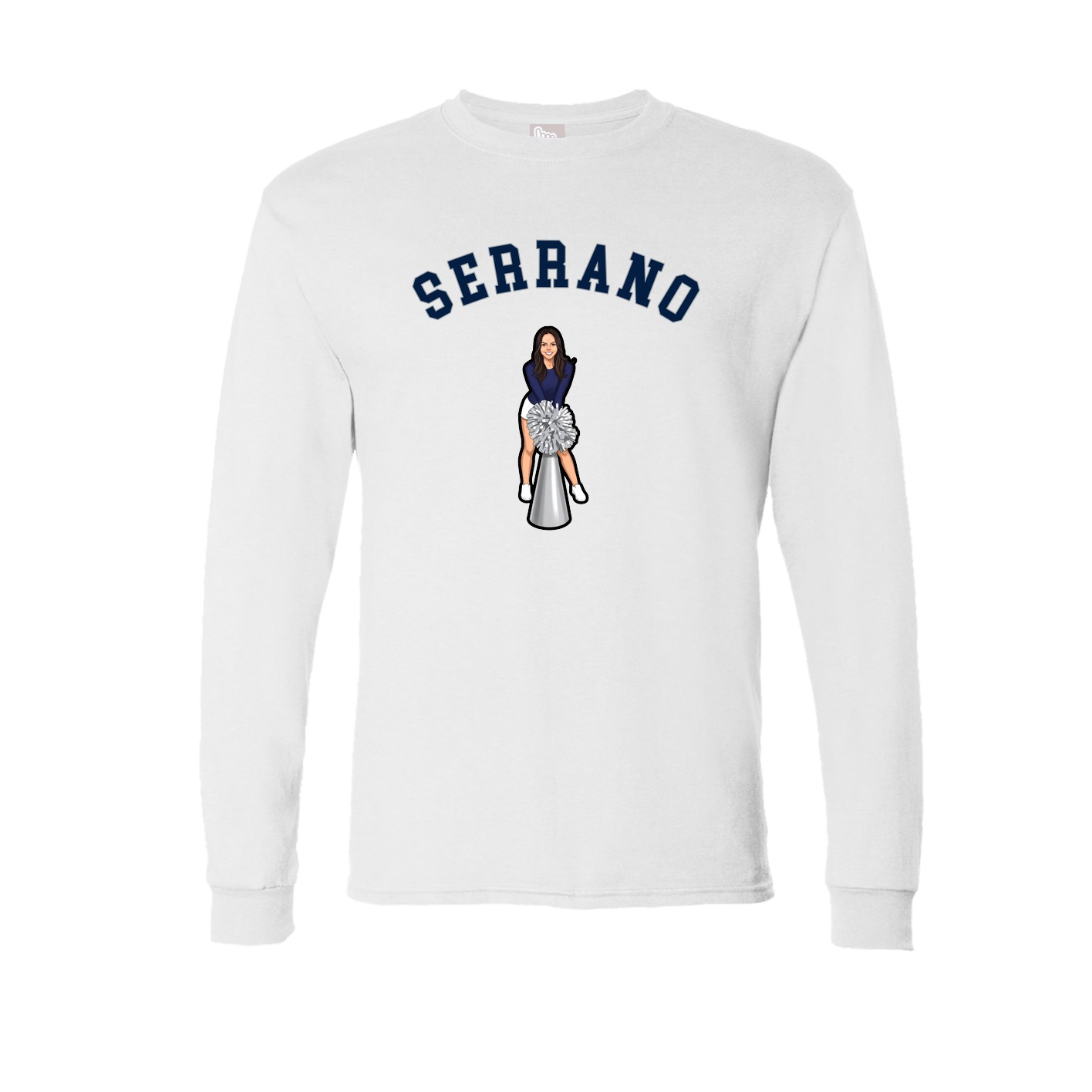 Long Sleeve Tee — Shirsey Arch in White