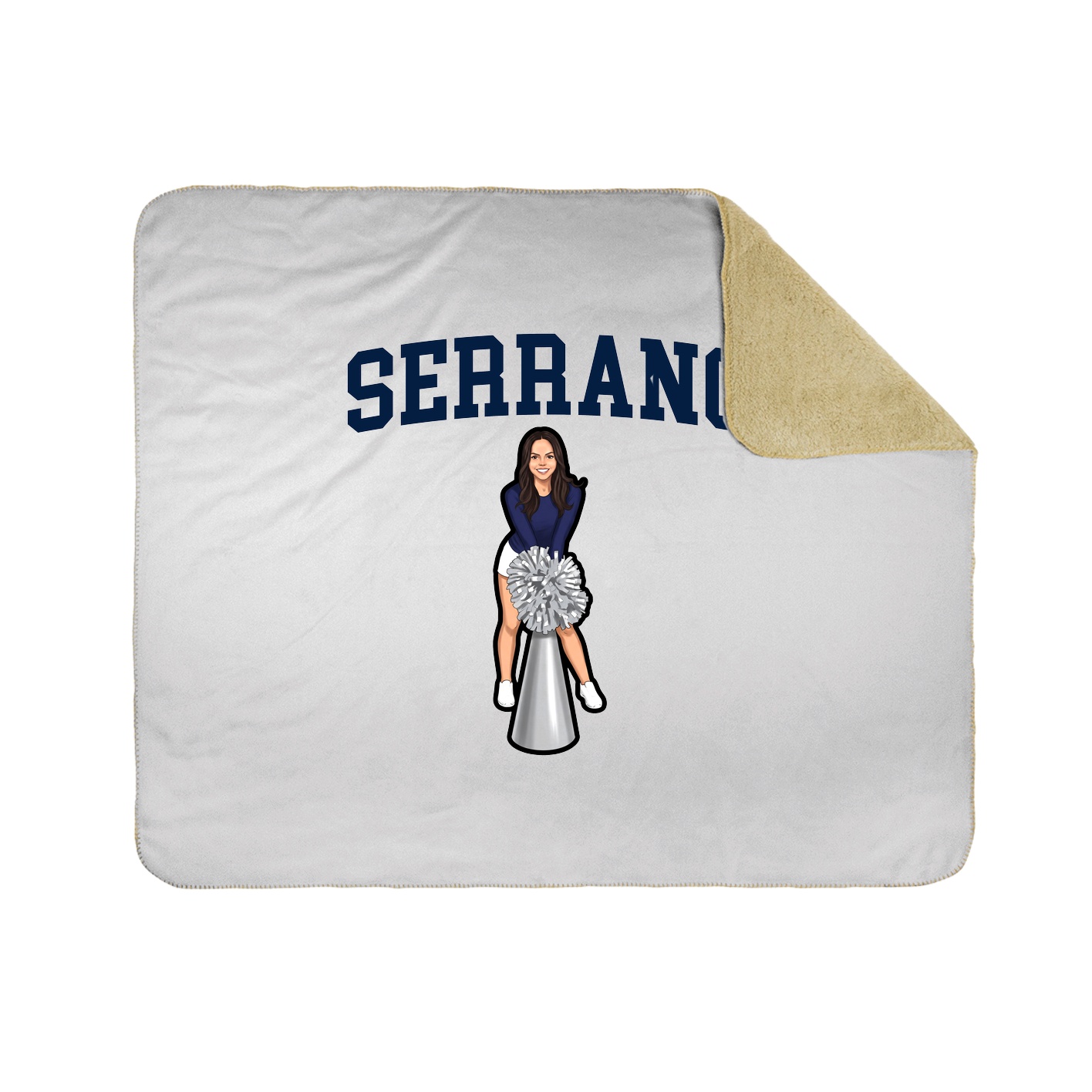 Throw Blanket — Shirsey in White