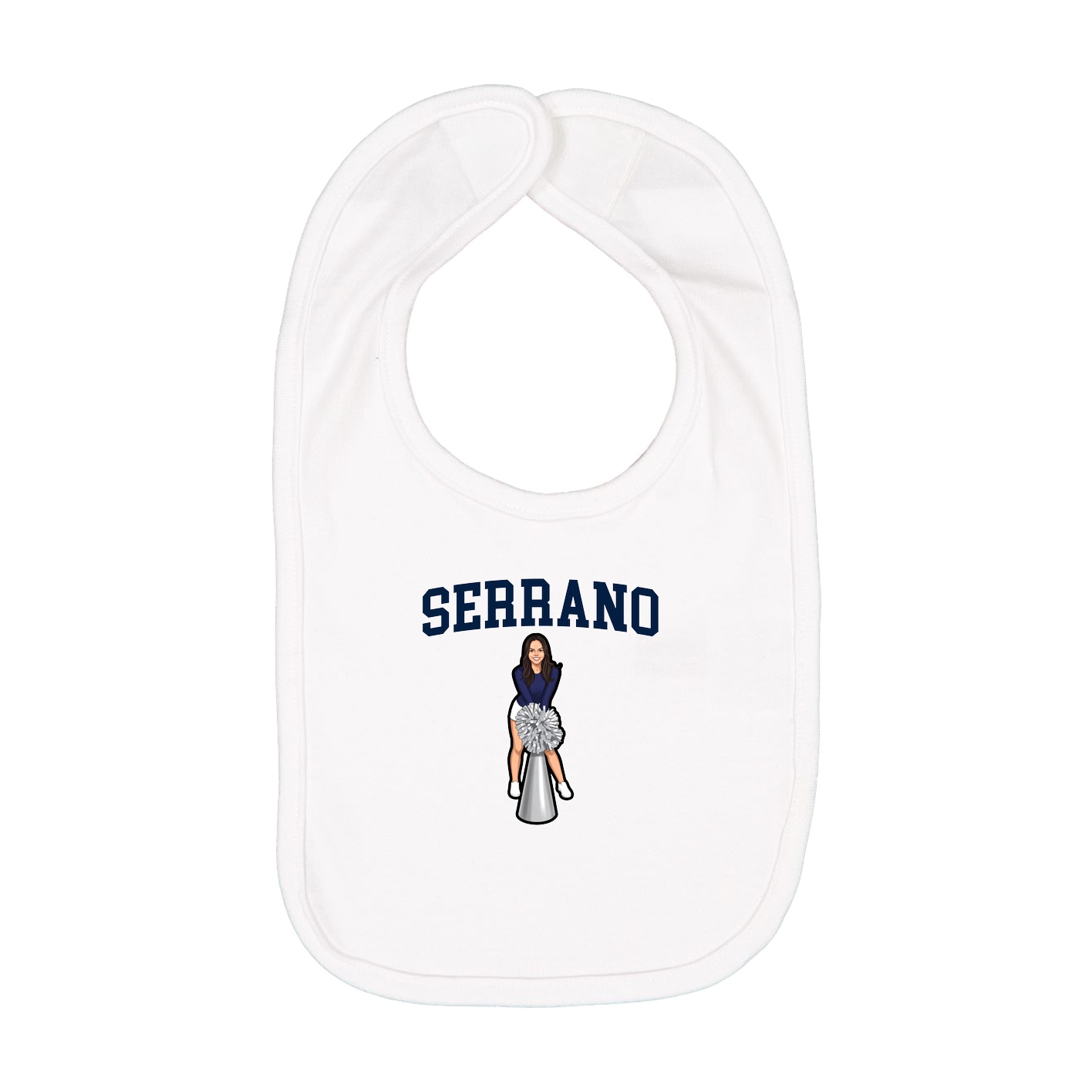 Infant Bib — Shirsey in White