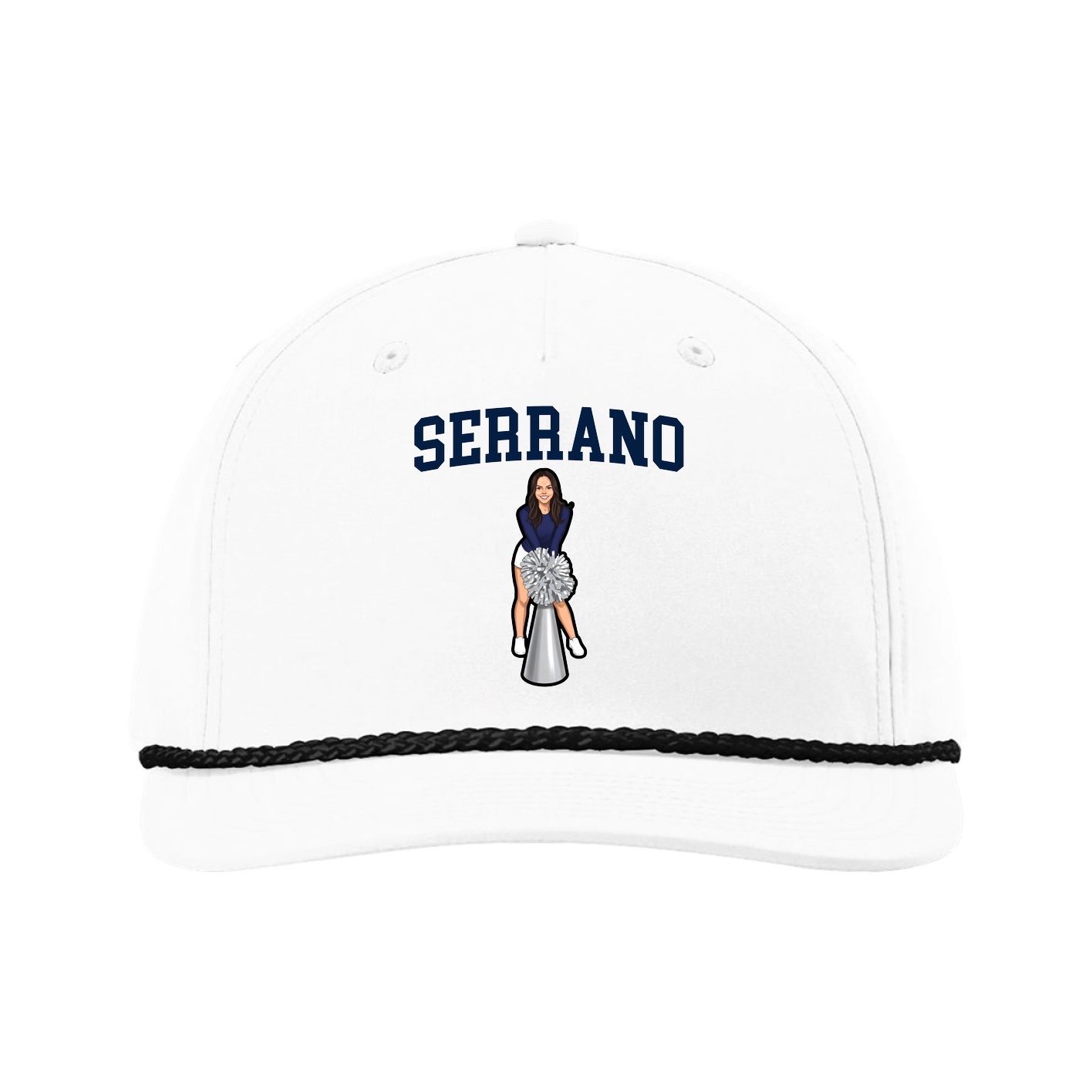 Five-Panel Classic Rope Cap — Shirsey in White