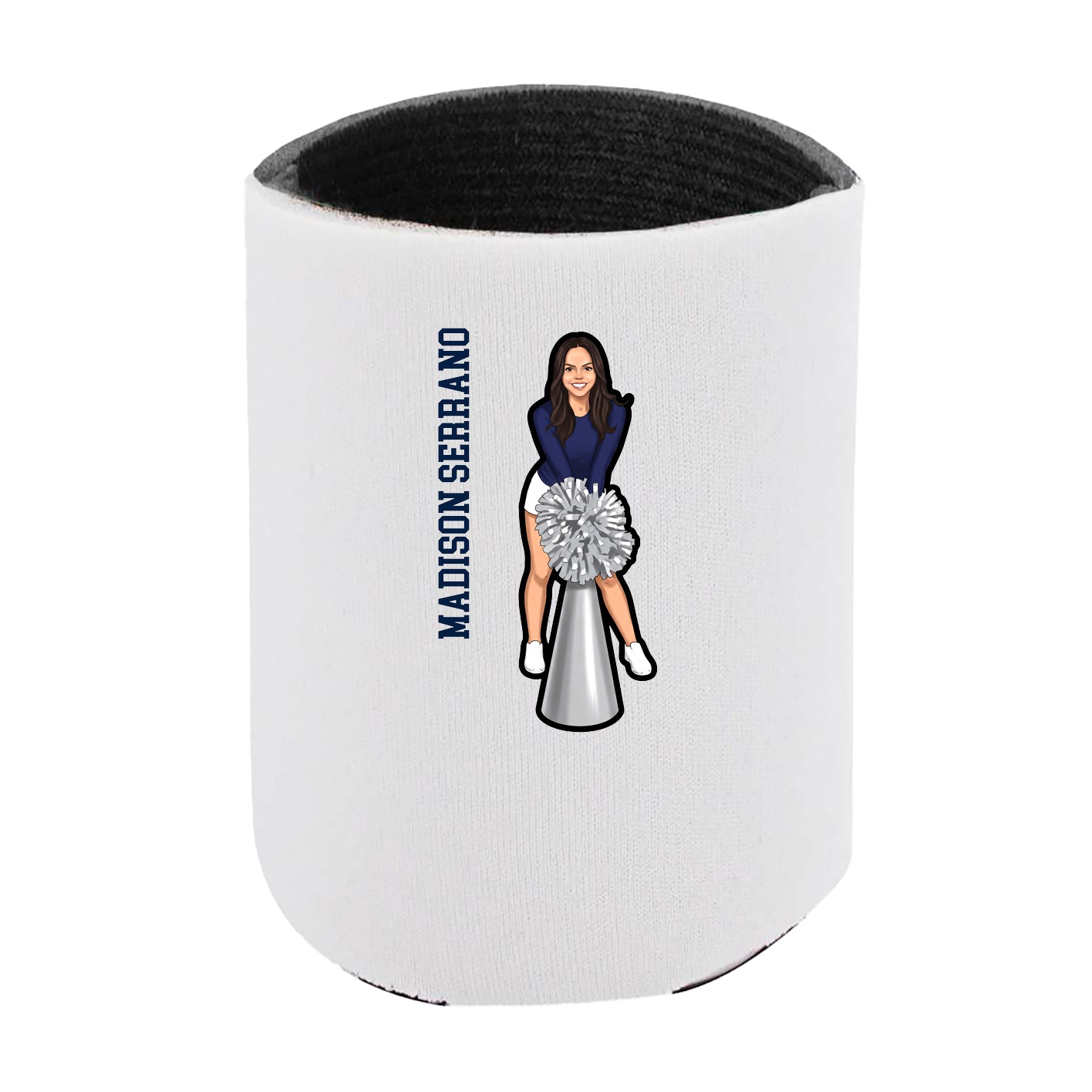 Can Holder — Name Vertical in White