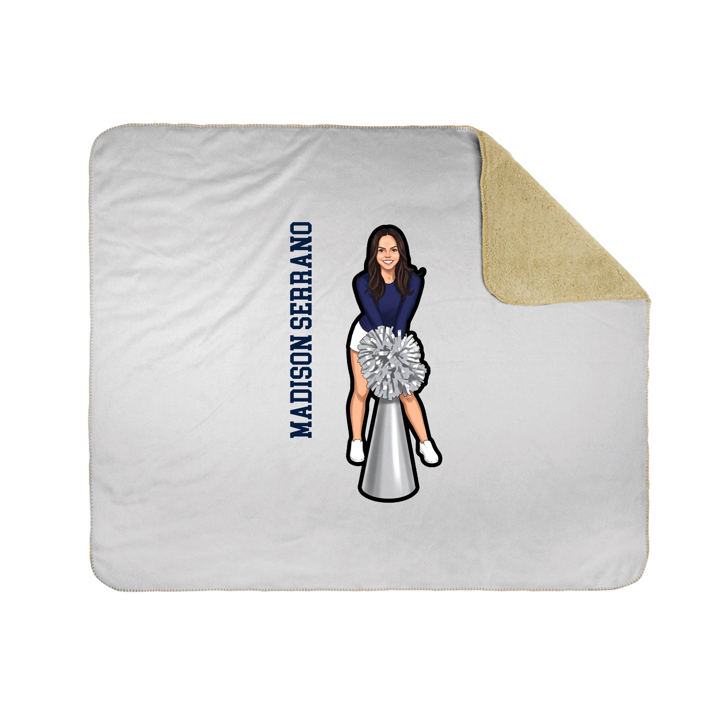 50x60 Sherpa Lined Throw Blanket
