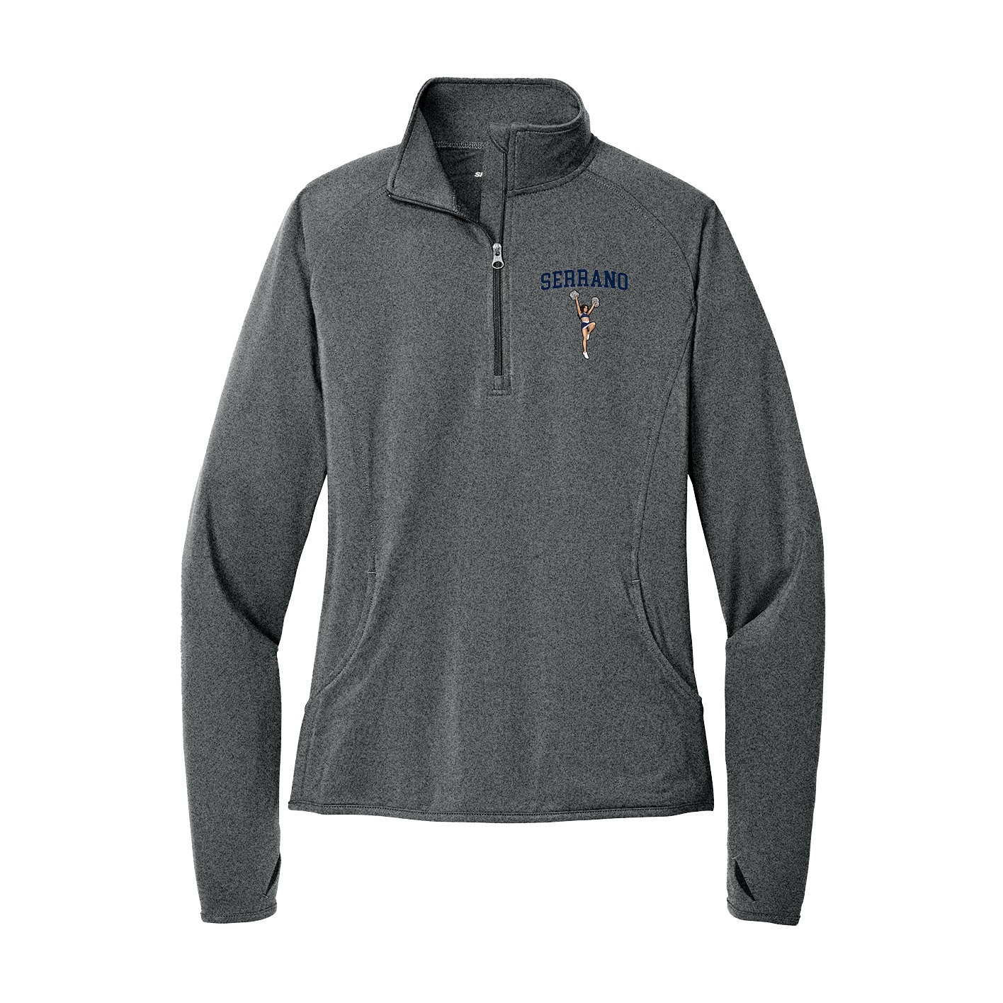 Women's Q-Zip Pullover — Shirsey in Grey