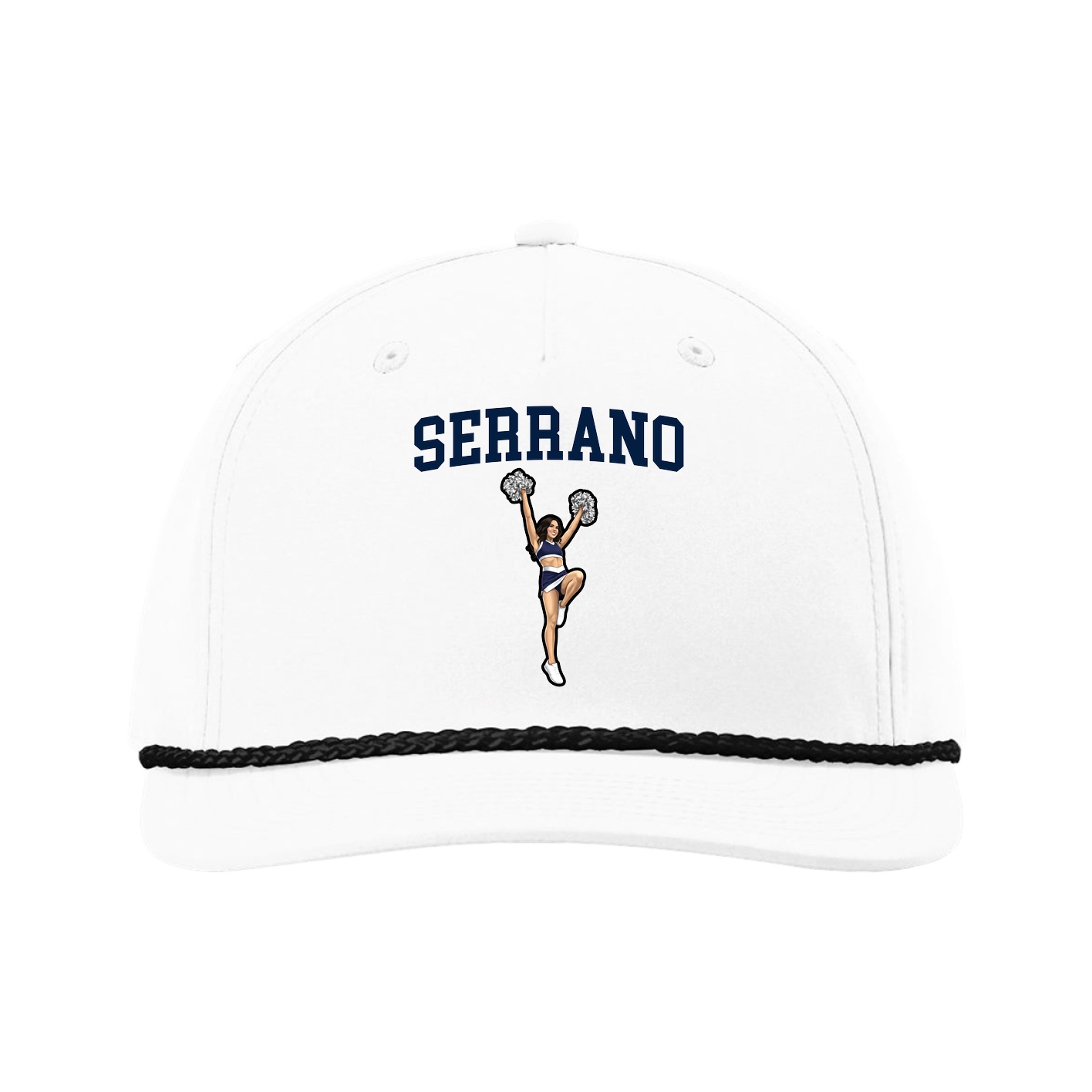 Five-Panel Classic Rope Cap — Shirsey in White