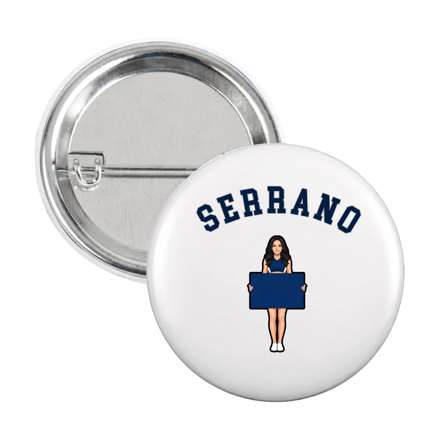 Game Day Button — Shirsey Arch in White