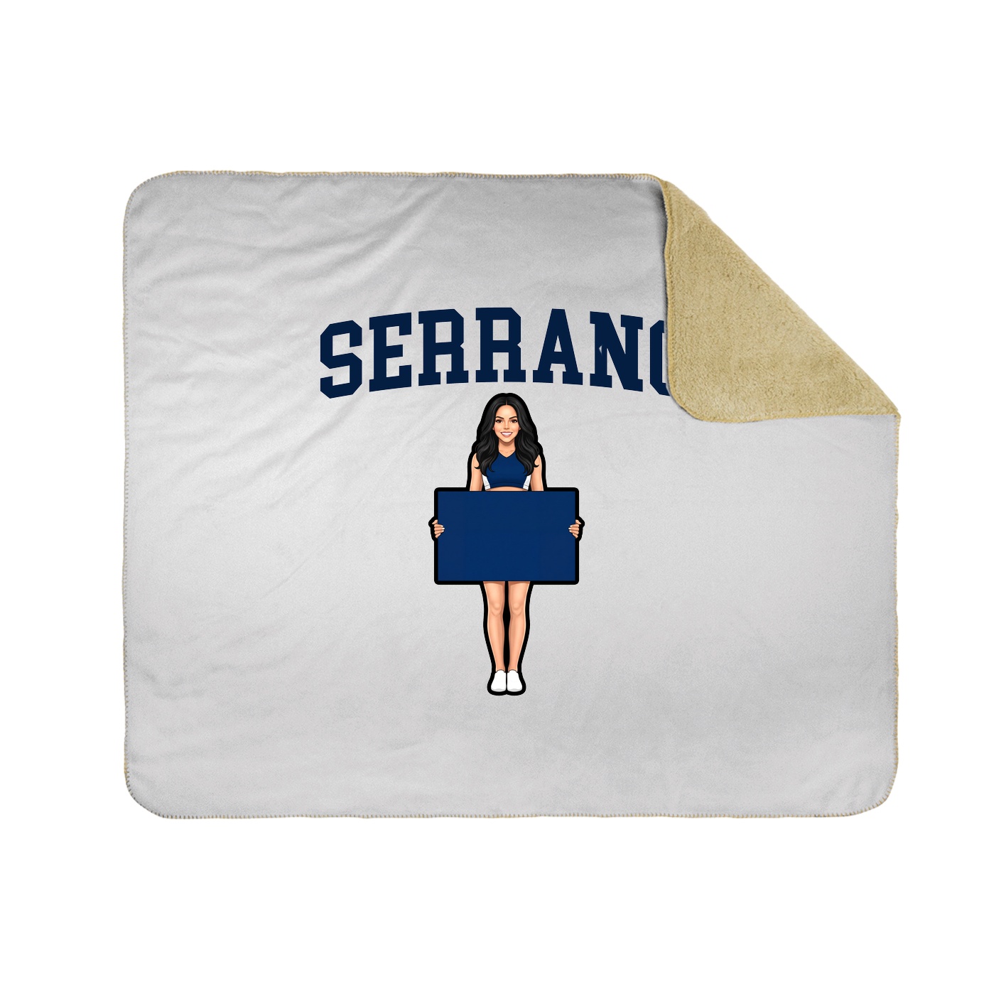 Throw Blanket — Shirsey in White
