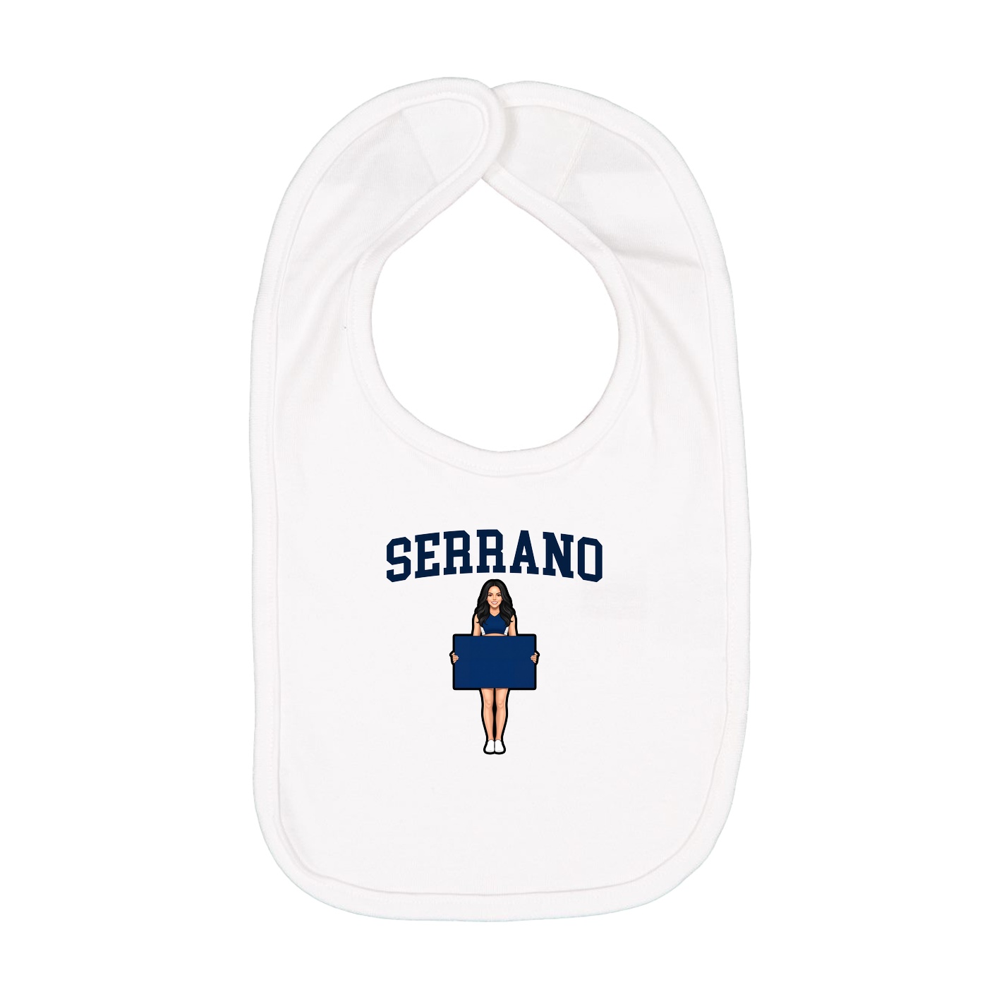 Infant Bib — Shirsey in White