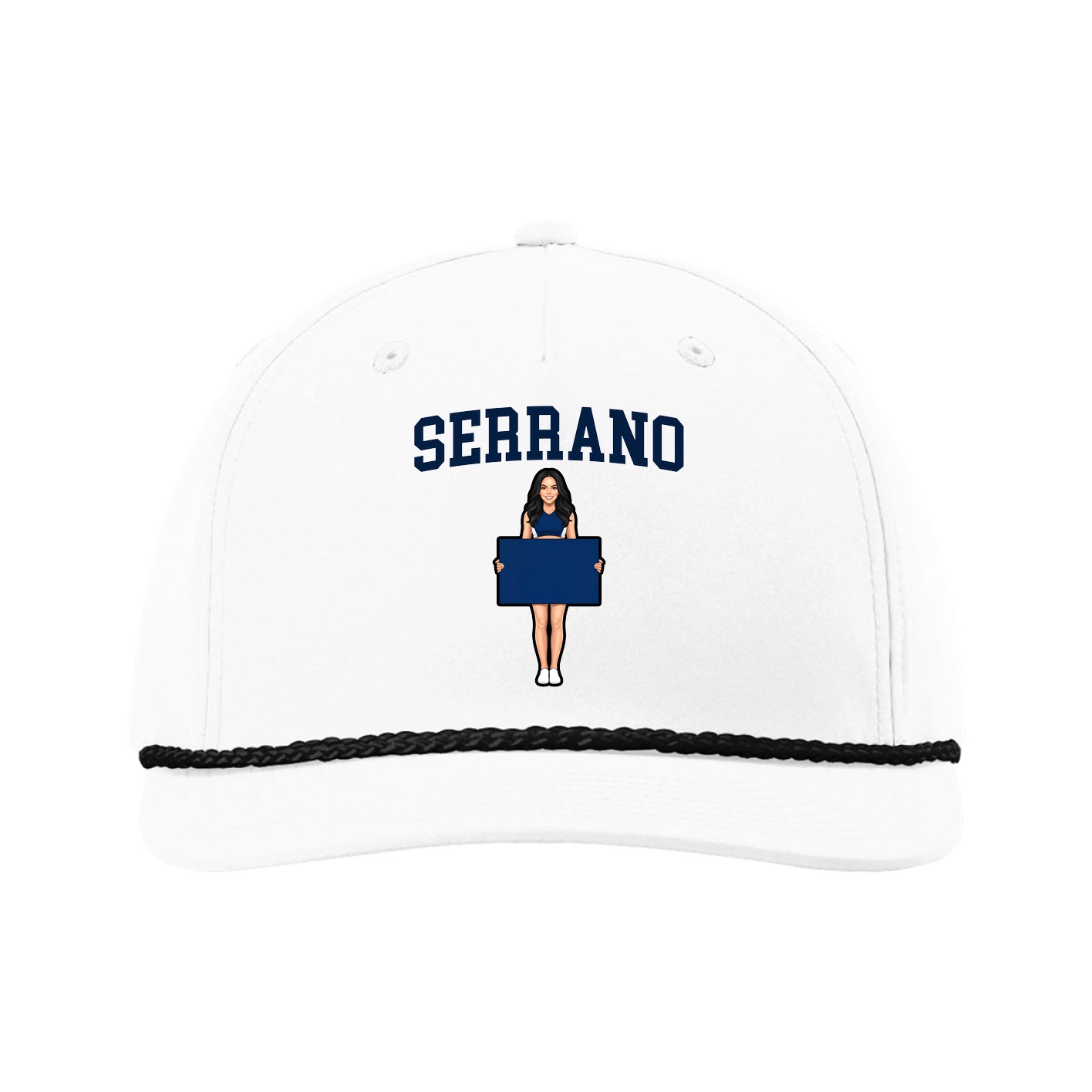 Five-Panel Classic Rope Cap — Shirsey in White