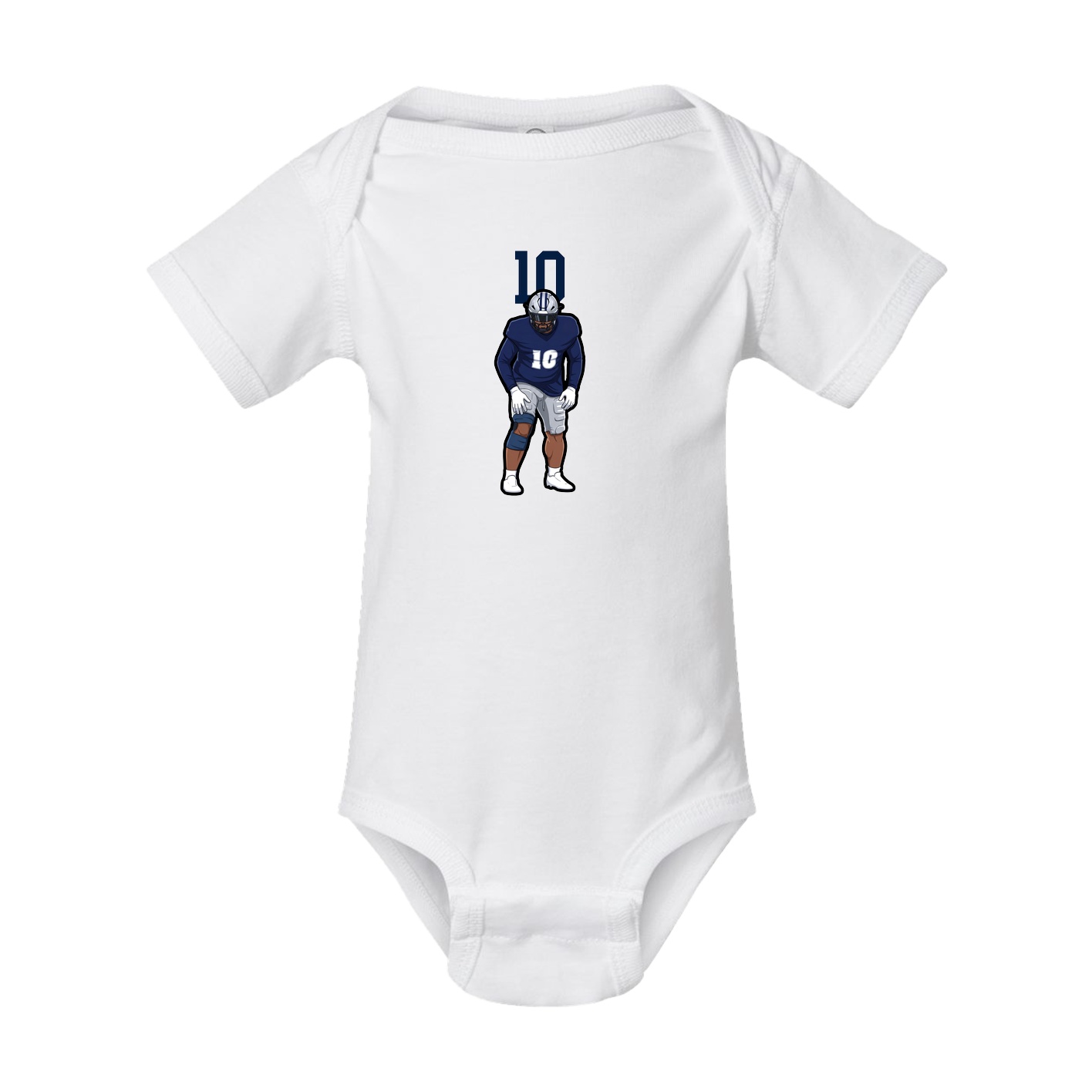 Baby Onesie — Number Top in White