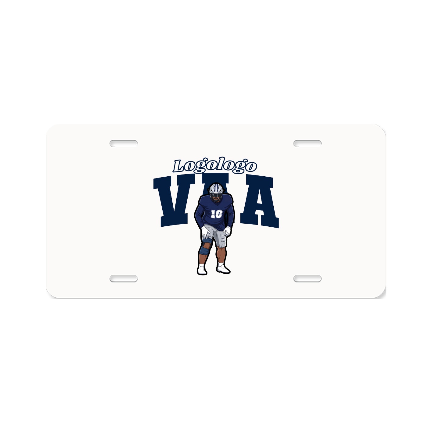 License Plate — Name Arch in Classic