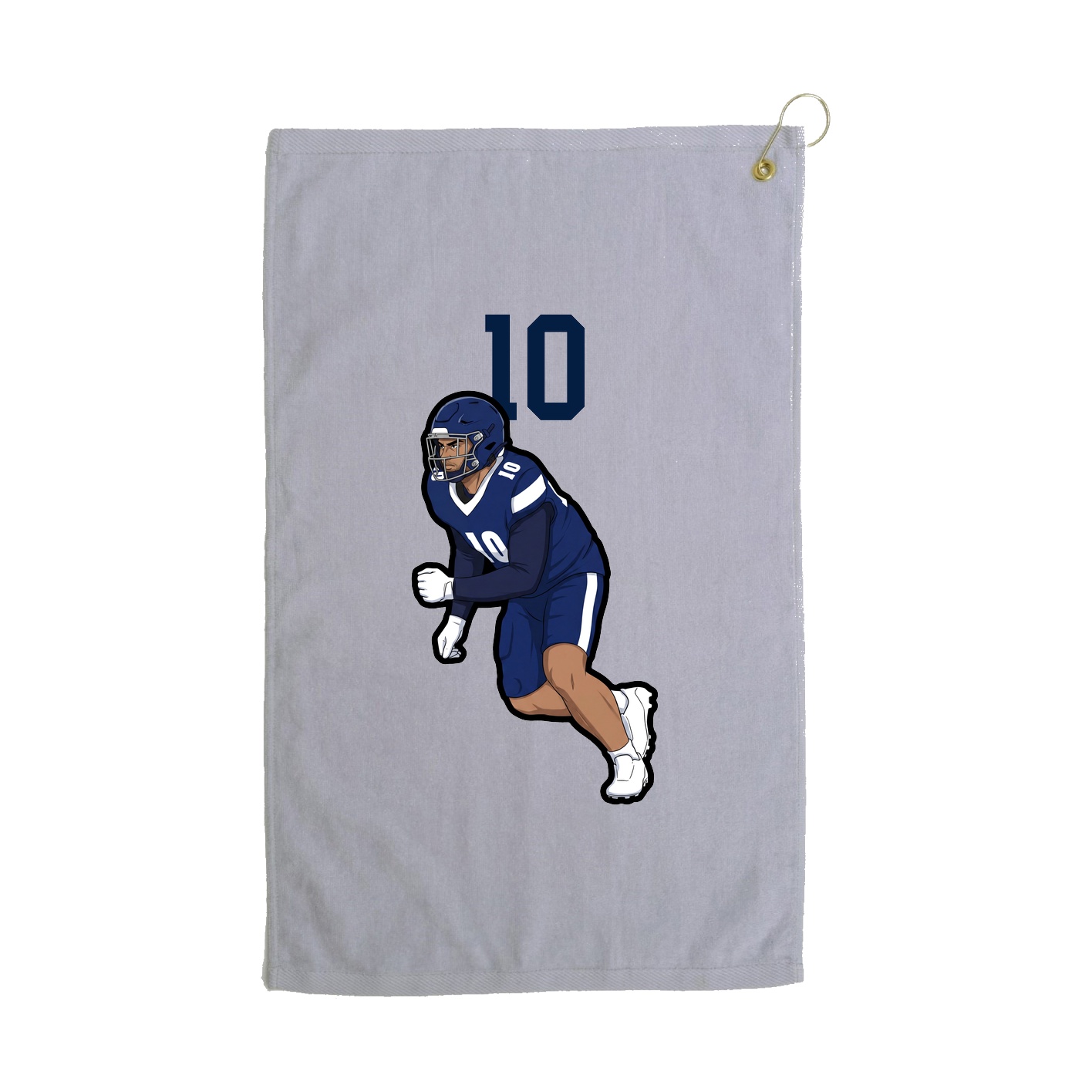 Golf Towel — Number Top in Grey