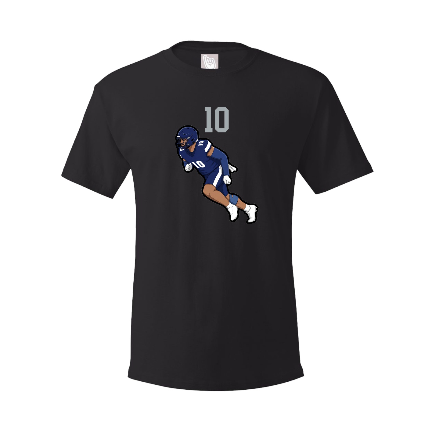 Youth Tee — Number Top in Black